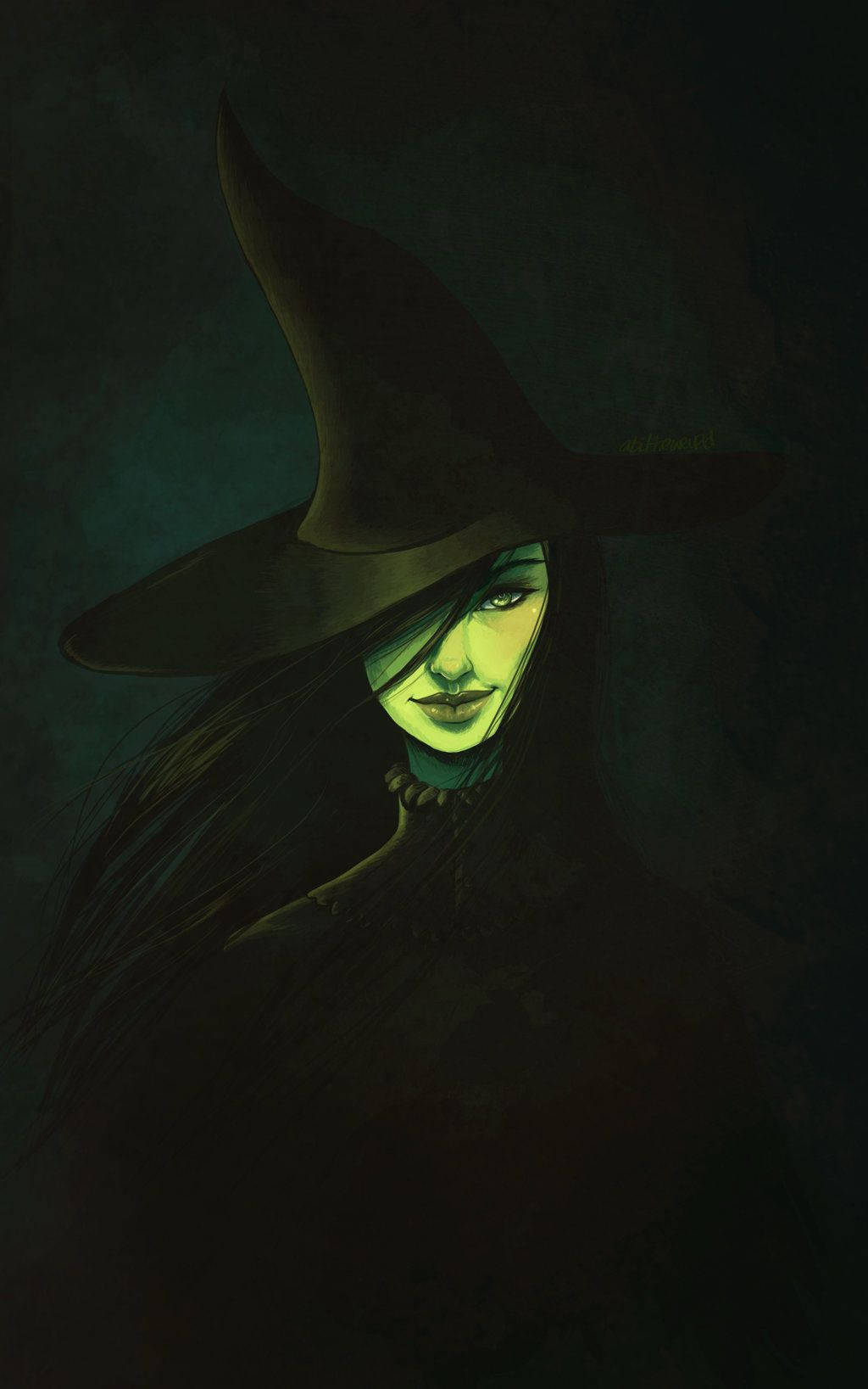 Oz The Great And Powerful, witch, glowing green skin, HD Phone Wallpaper