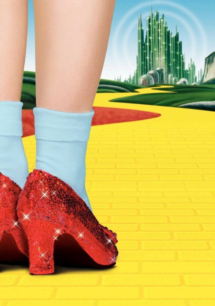 Oz The Great And Powerful, red shoes, yellow brick road, SD Phone Wallpaper