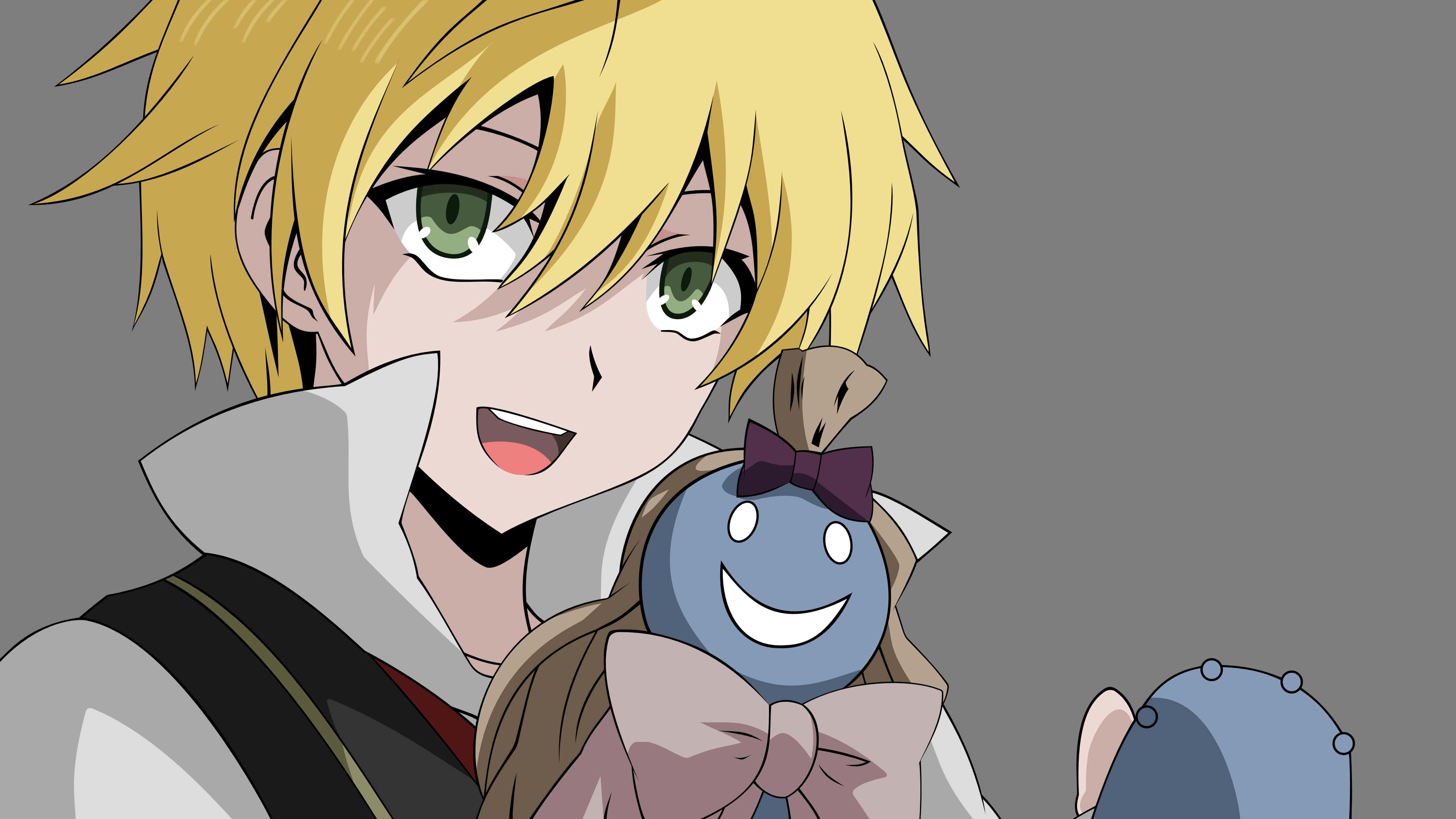Oz Vessalius, mysterious forest, spiky blonde hair, 4K Desktop Wallpaper
