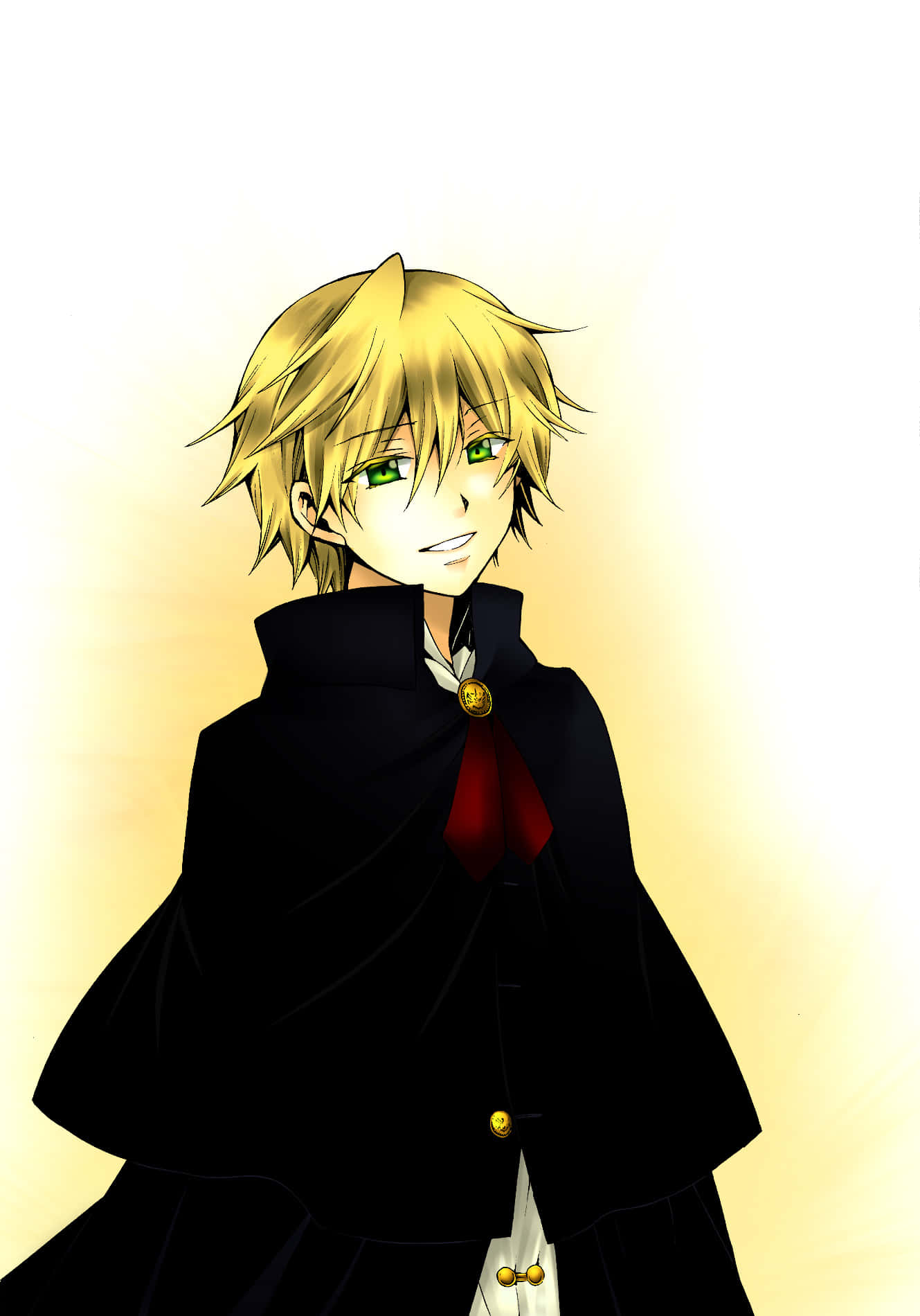 Oz Vessalius, golden-eyed, black cloak, HD Phone Wallpaper