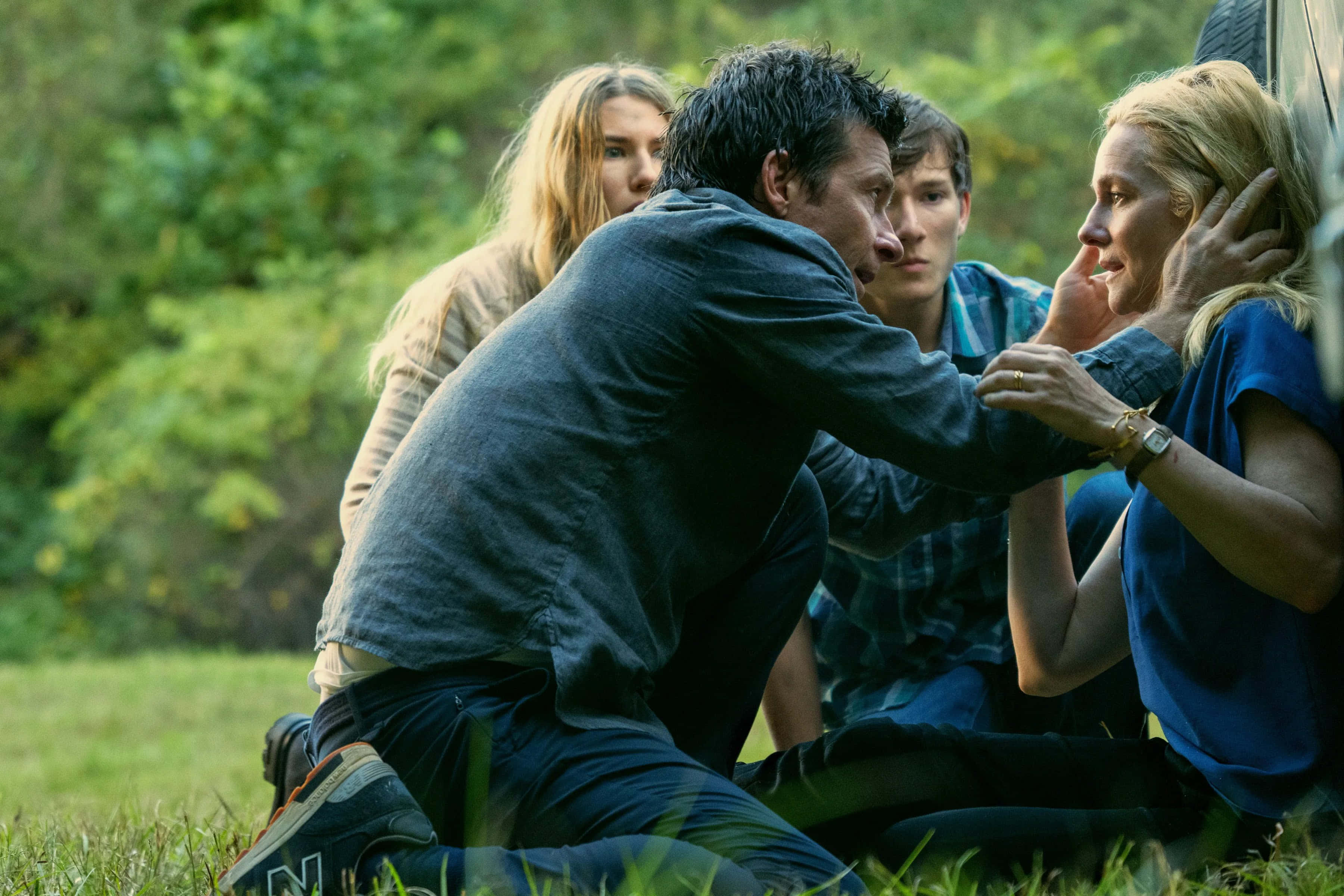 Ozark, family crisis, sunlit forest clearing, 2K Desktop Wallpaper