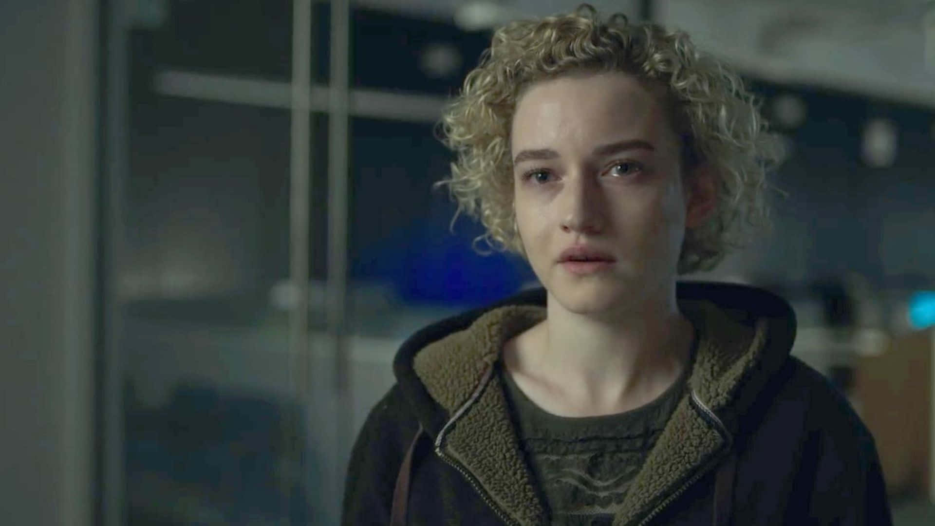 Ozark, curly blonde hair, dimly lit modern interior, Full HD Desktop Wallpaper