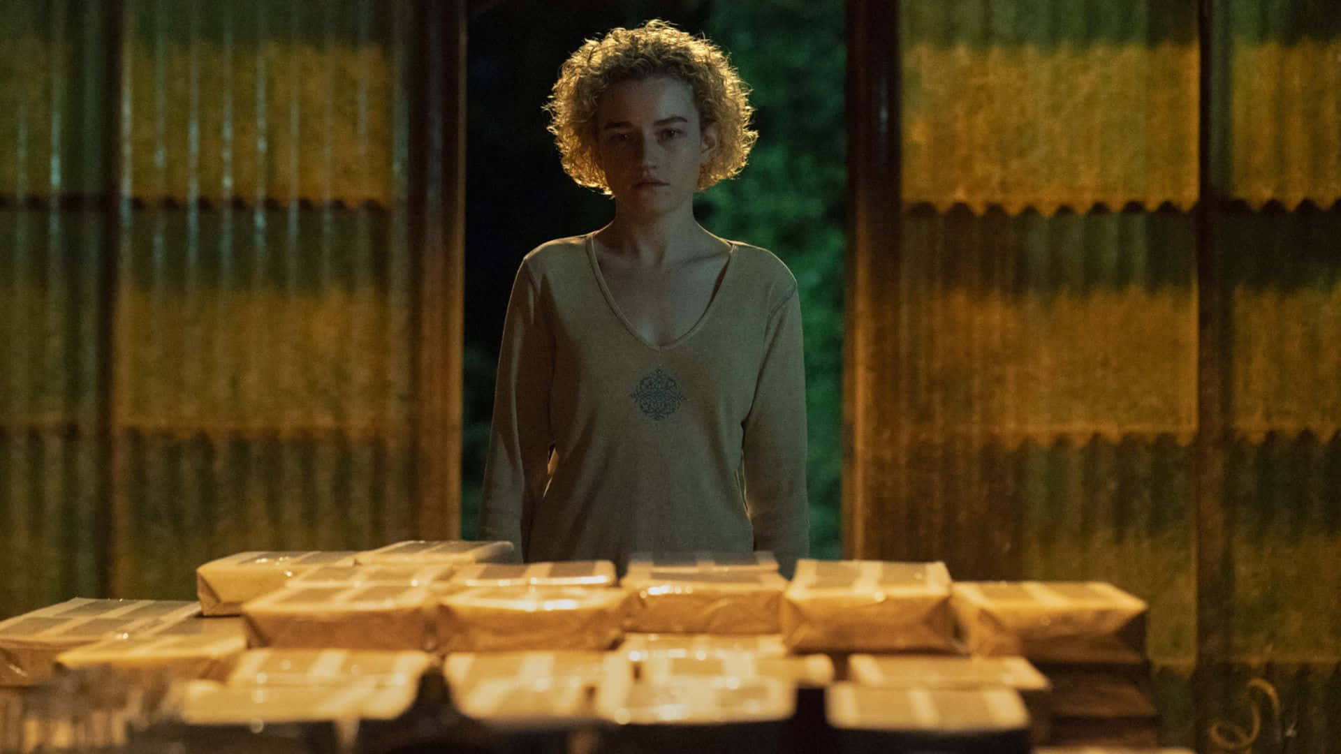 Ozark, curly hair, table, Full HD Desktop Wallpaper