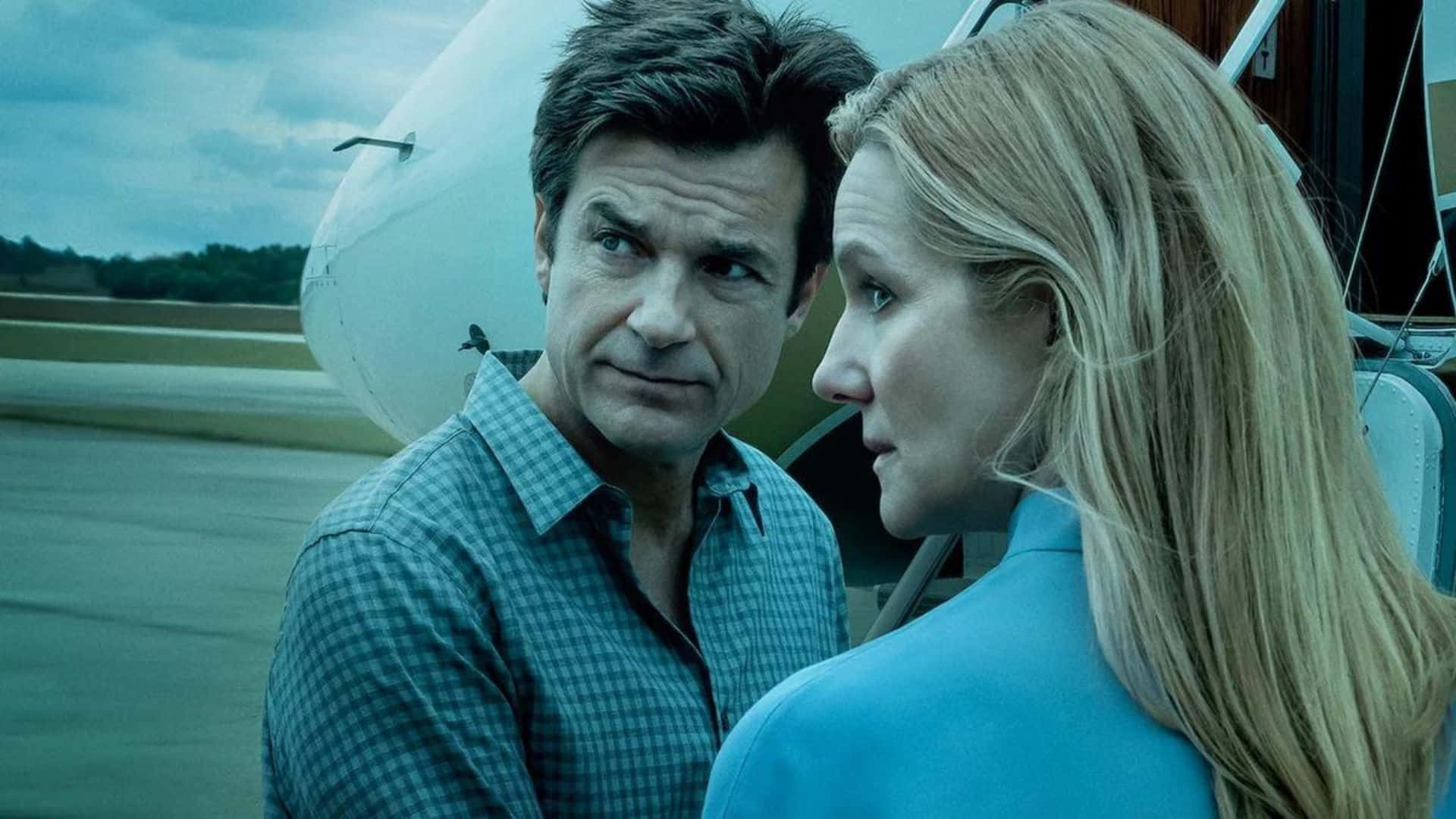 Ozark, main characters, private jet, Full HD Desktop Wallpaper