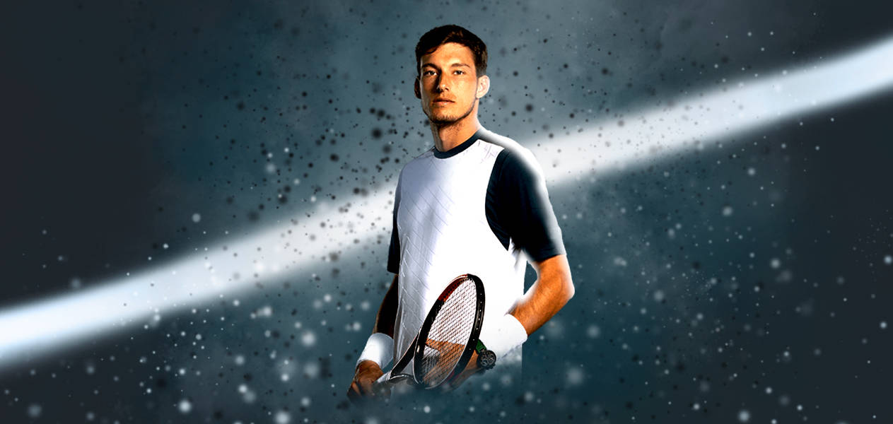 Pablo Carreno Busta, male tennis player, racket, SD Desktop Wallpaper