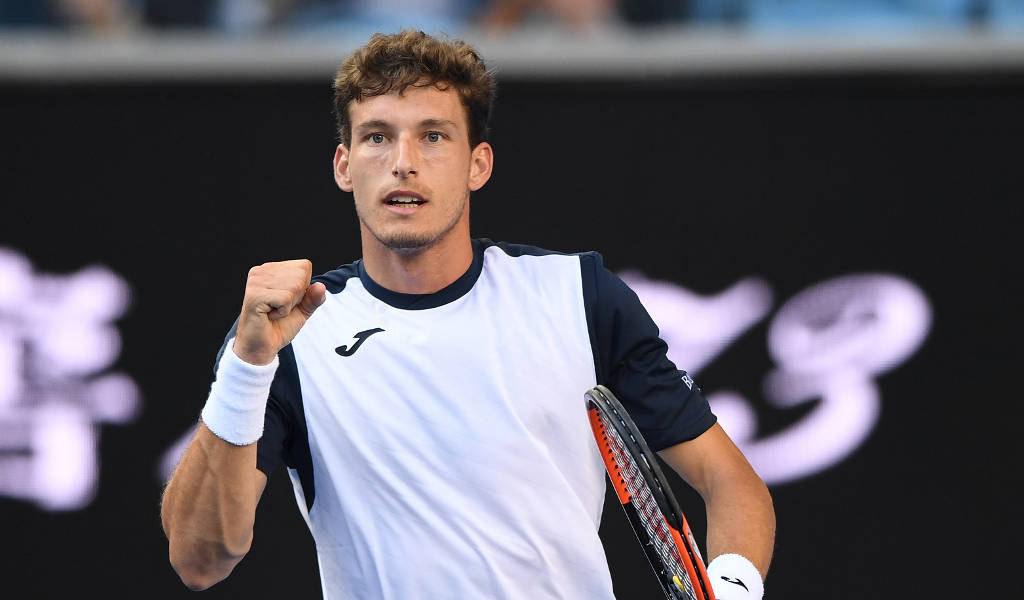 Pablo Carreno Busta, jogging, tennis player, SD Desktop Wallpaper