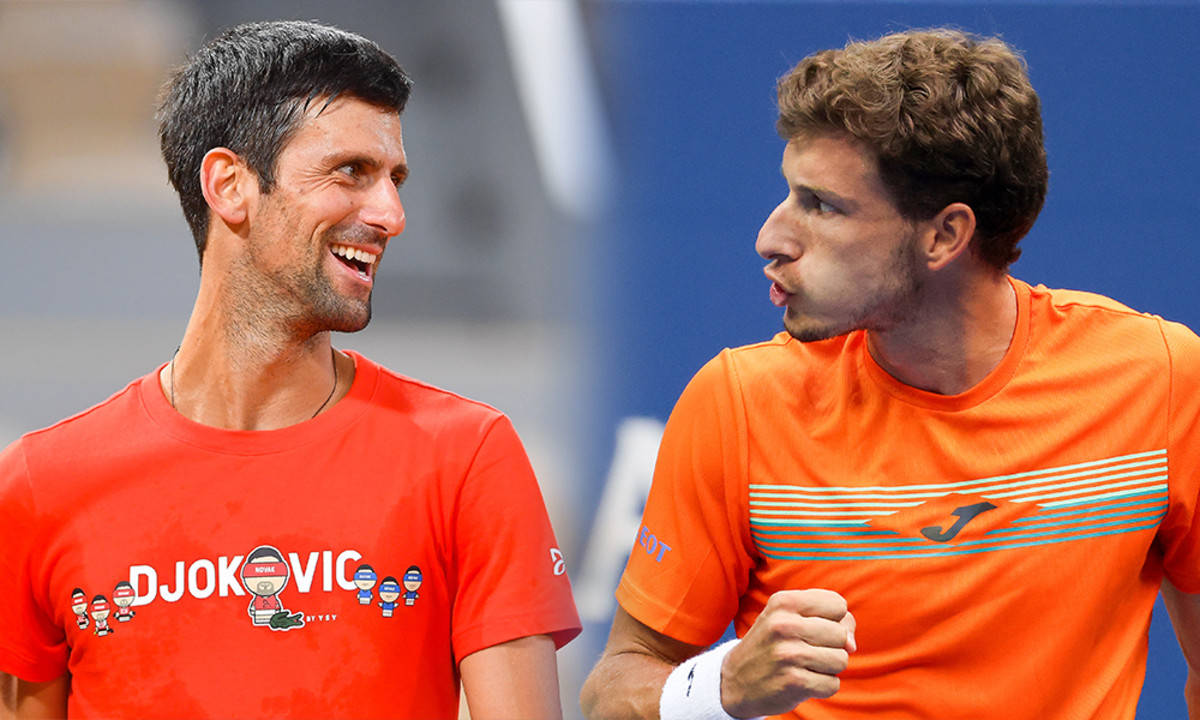 Pablo Carreno Busta, opponent, orange shirts, SD Desktop Wallpaper