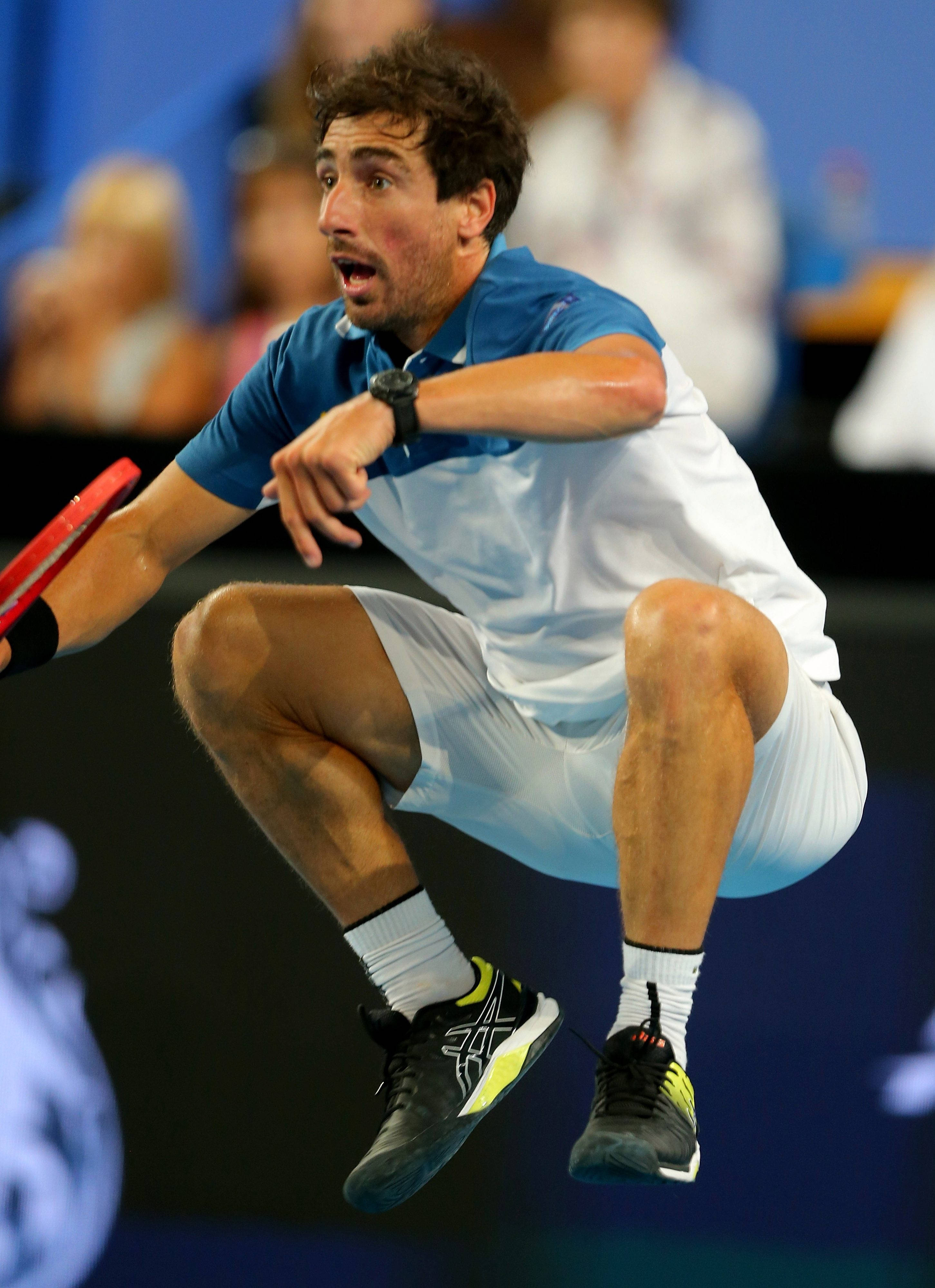 Pablo Cuevas, male tennis player, racket, 4K Phone Wallpaper
