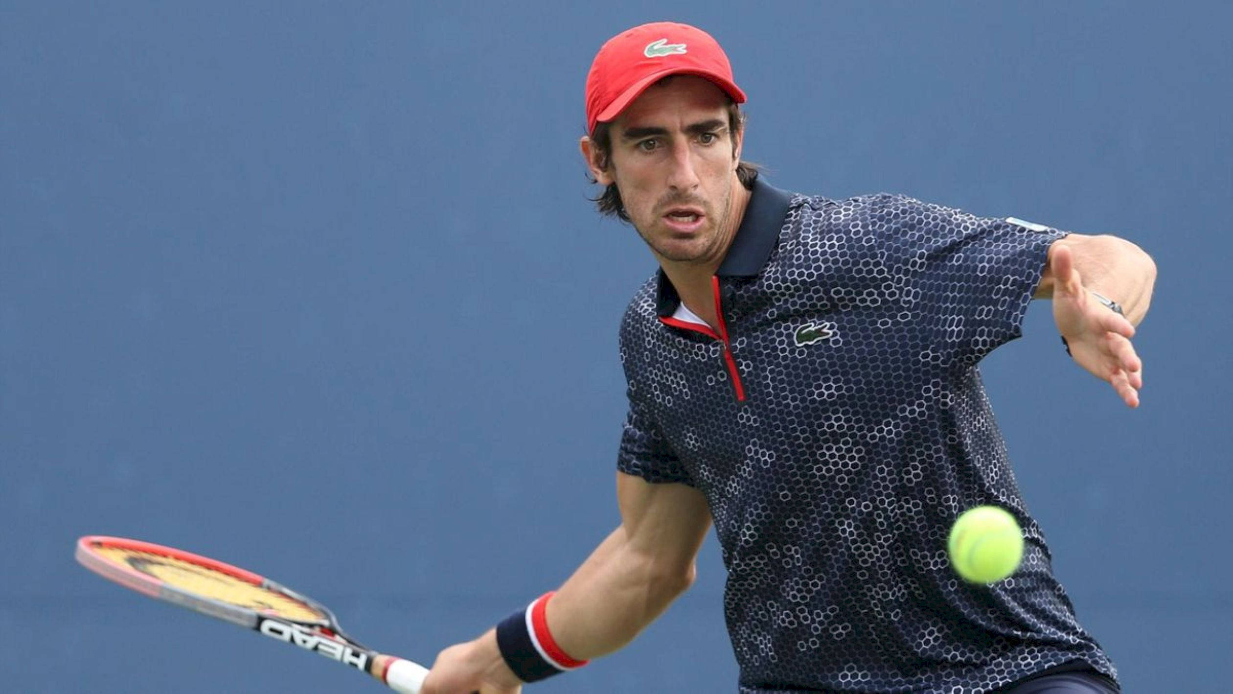 Pablo Cuevas, red cap, patterned shirt, Full HD Desktop Wallpaper