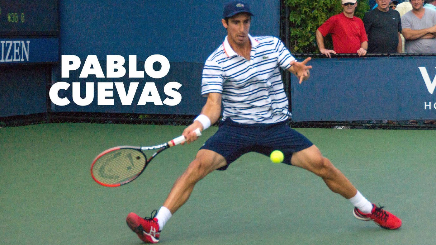 Pablo Cuevas, tennis player, green court, HD Desktop Wallpaper
