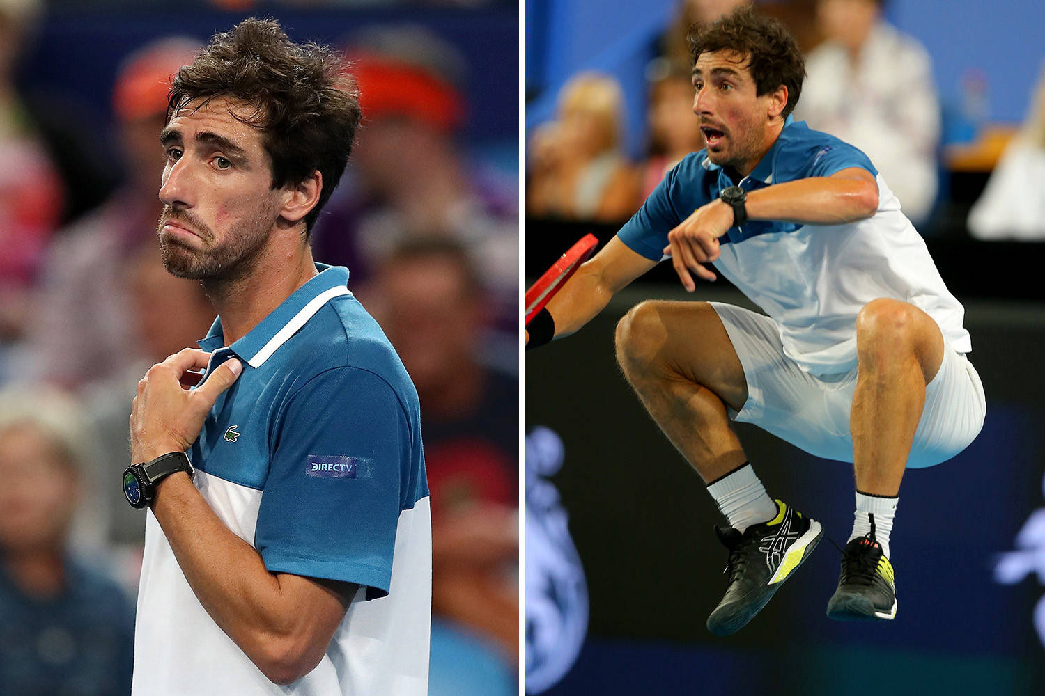 Pablo Cuevas, tennis player, intense focus, HD Desktop Wallpaper