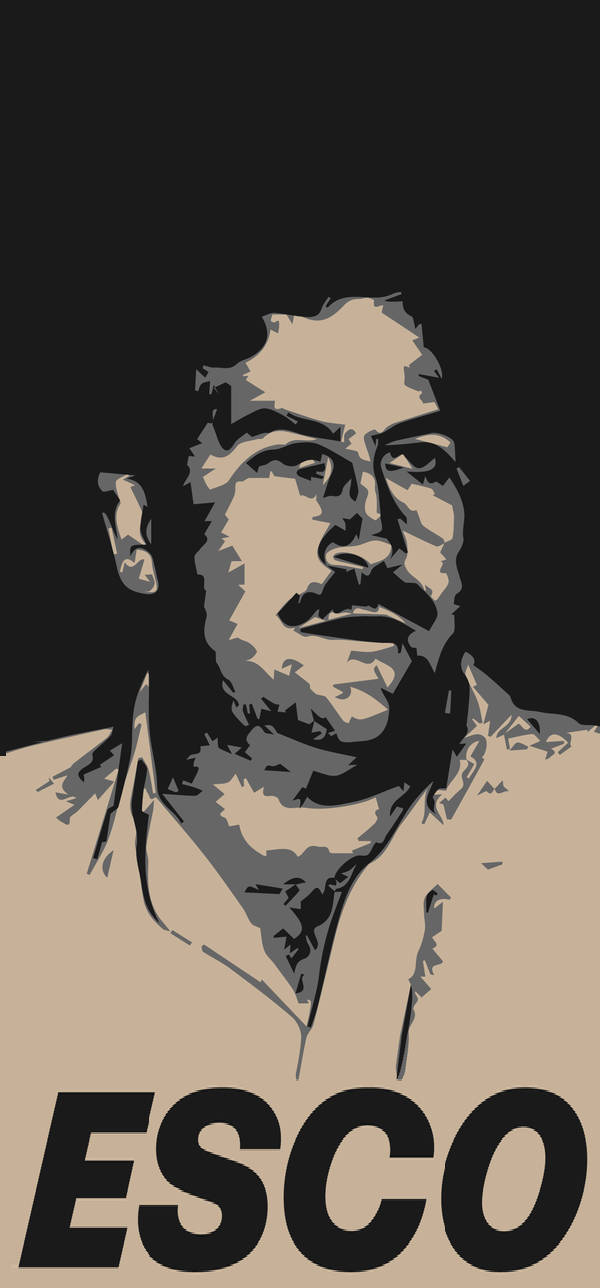 Pablo Escobar, vintage artwork, mustache, HD Phone Wallpaper