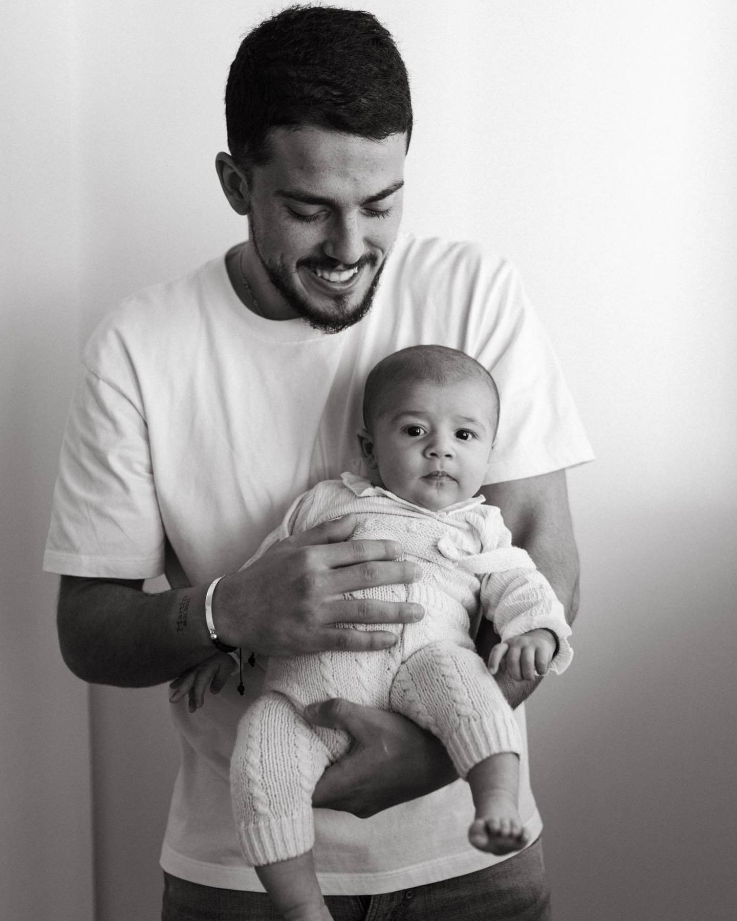Pablo Fornals, father son, baby, HD Phone Wallpaper