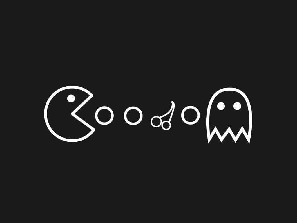 Pac-Man, ghost, dots, SD Desktop Wallpaper