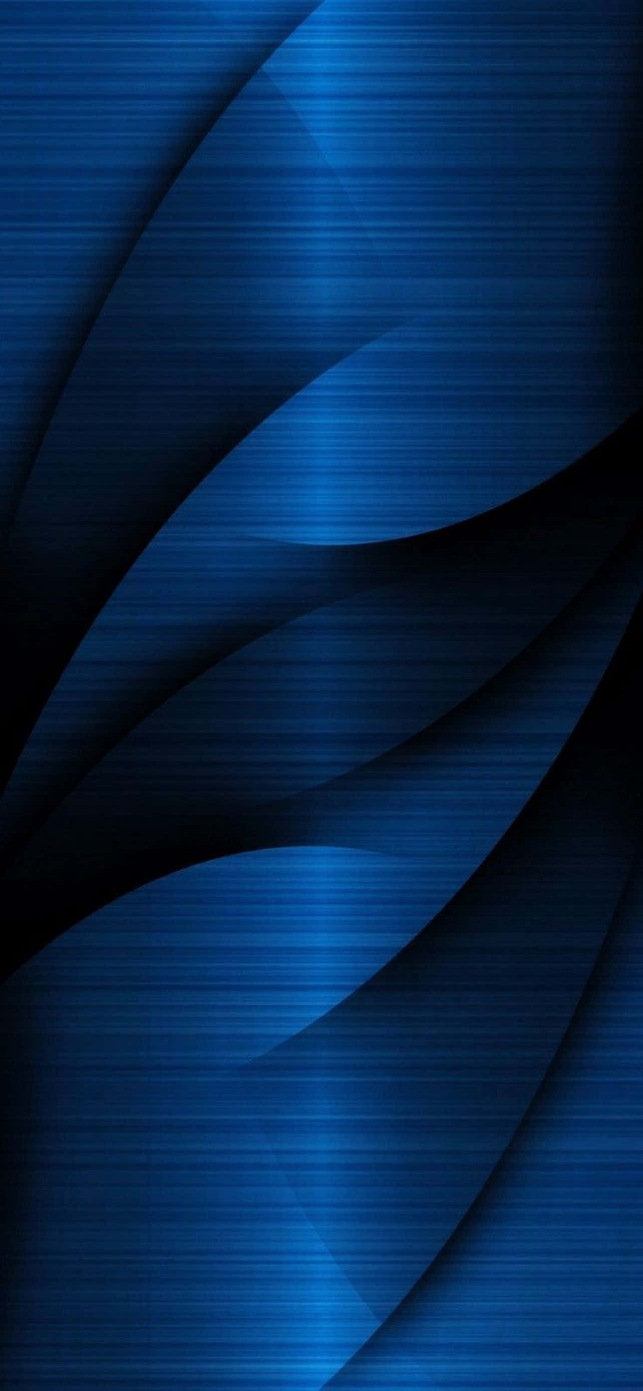Pacific Blue, abstract, metallic blue waves, 2K Phone Wallpaper