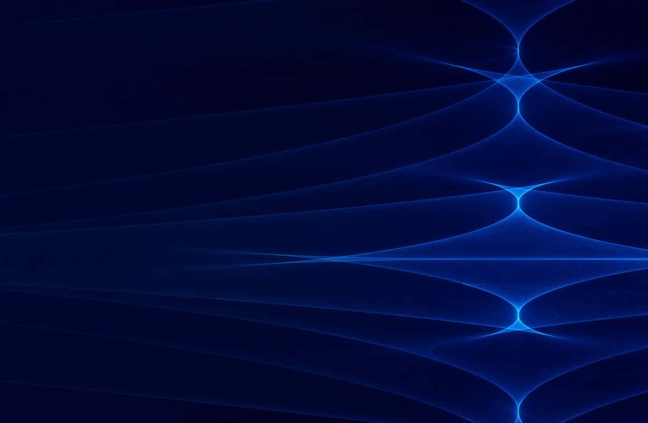 Pacific Blue, fractal lines, deep navy background, HD Desktop Wallpaper