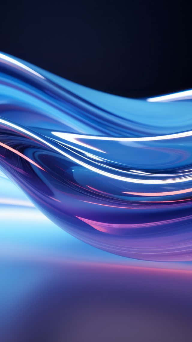 Pacific Blue, glossy blue, purple liquid light, SD Phone Wallpaper