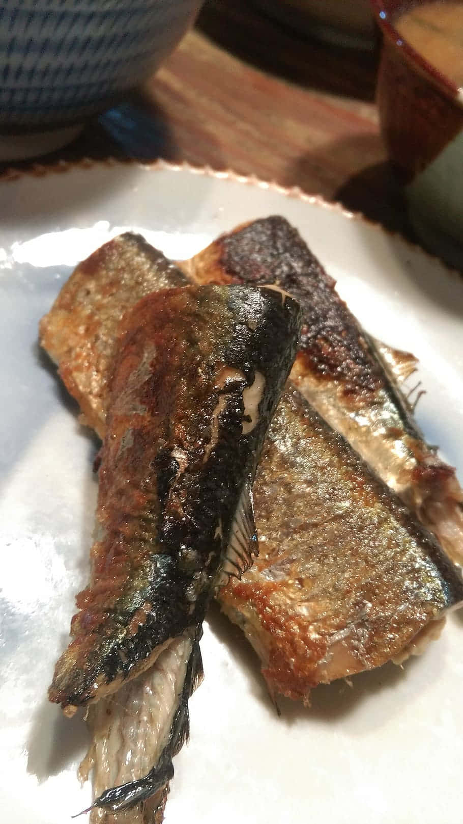 Pacific Saury, grilled, charred skin, HD Phone Wallpaper