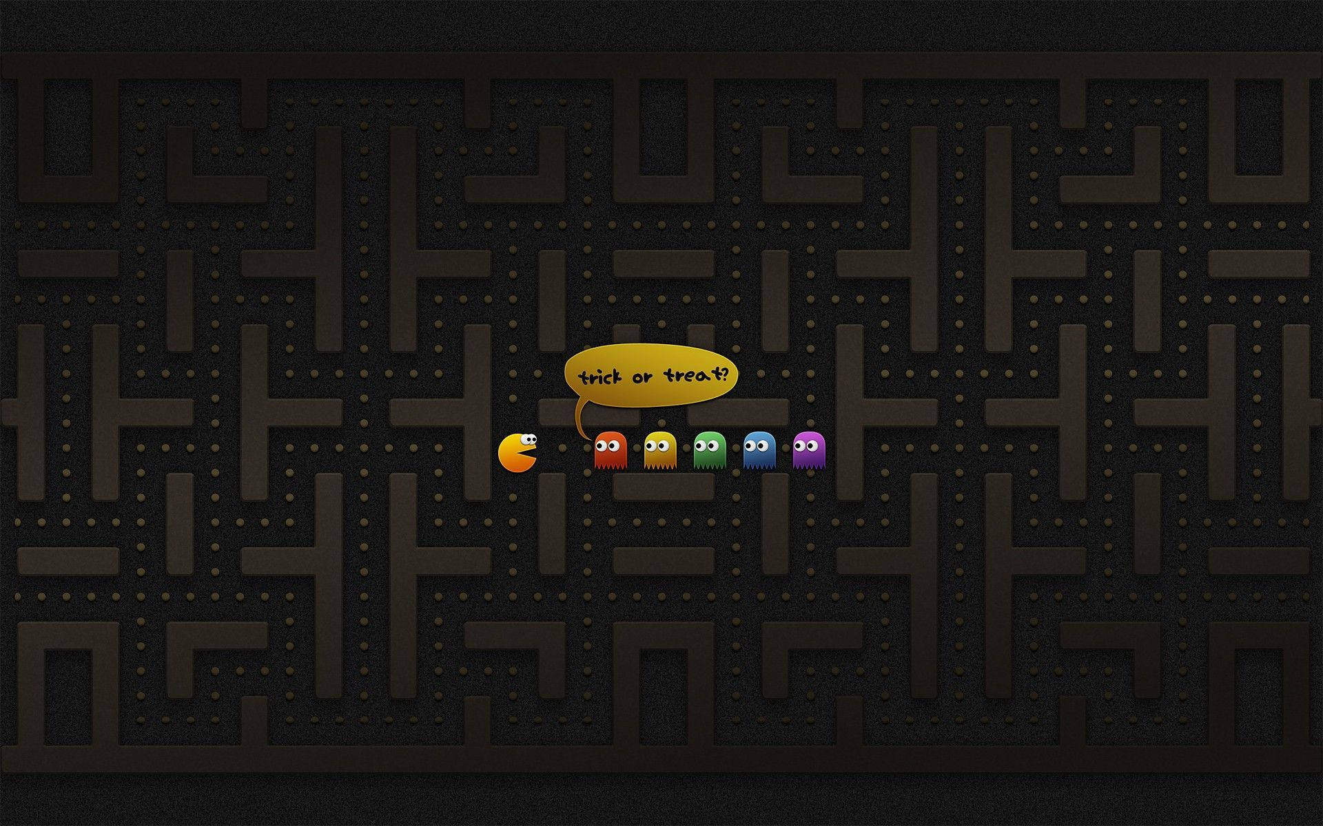 Pacman, Halloween, laptop promo, Full HD Desktop Wallpaper