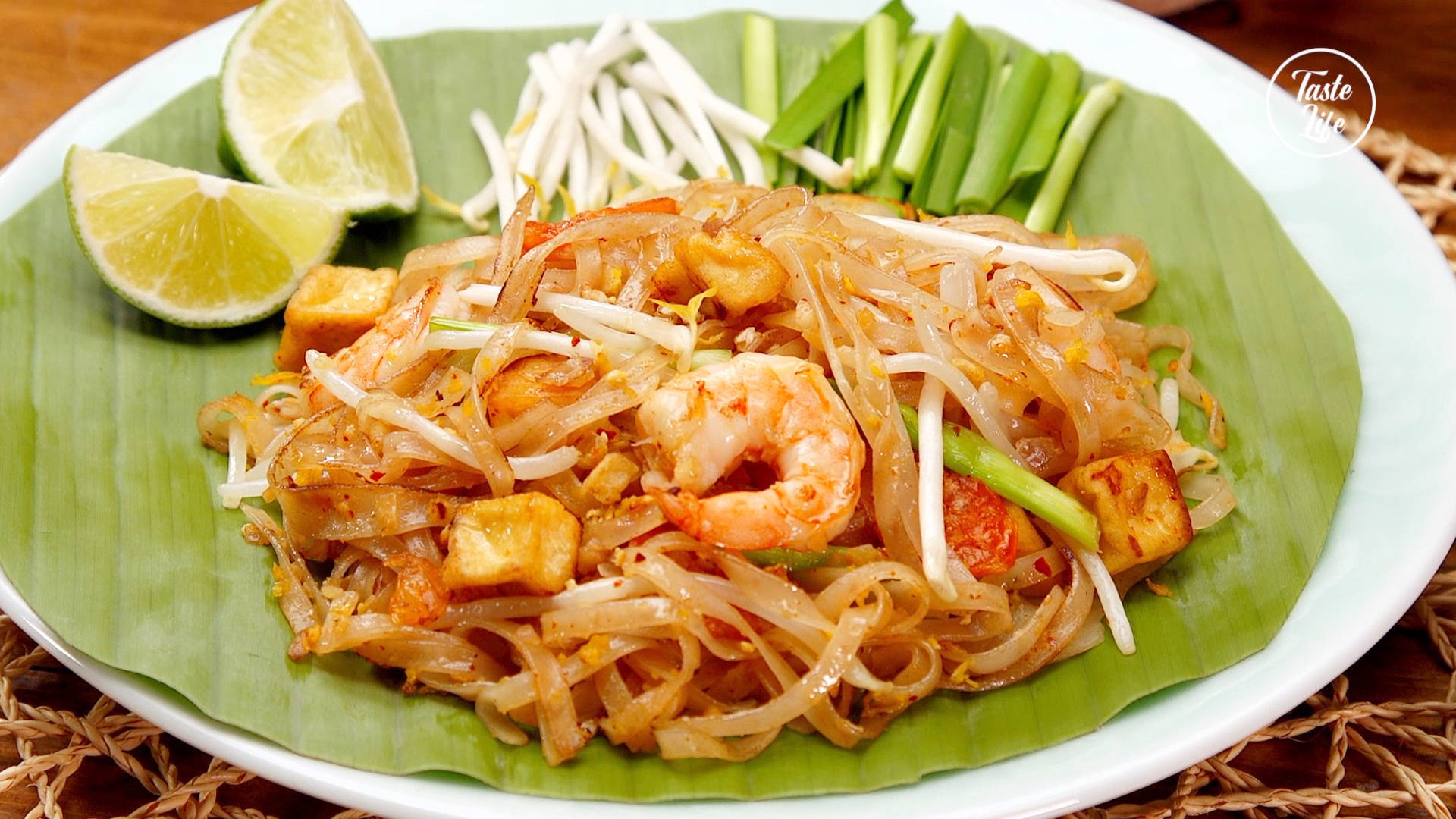 Pad Thai, shrimp, tofu, Full HD Desktop Wallpaper