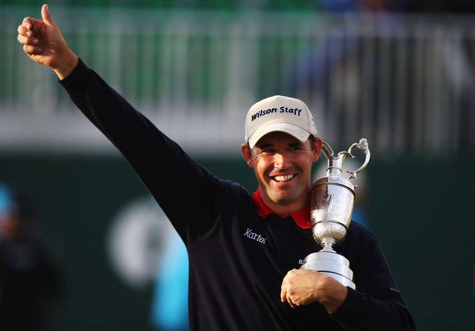 Padraig Harrington, white cap, black shirt, HD Desktop Wallpaper