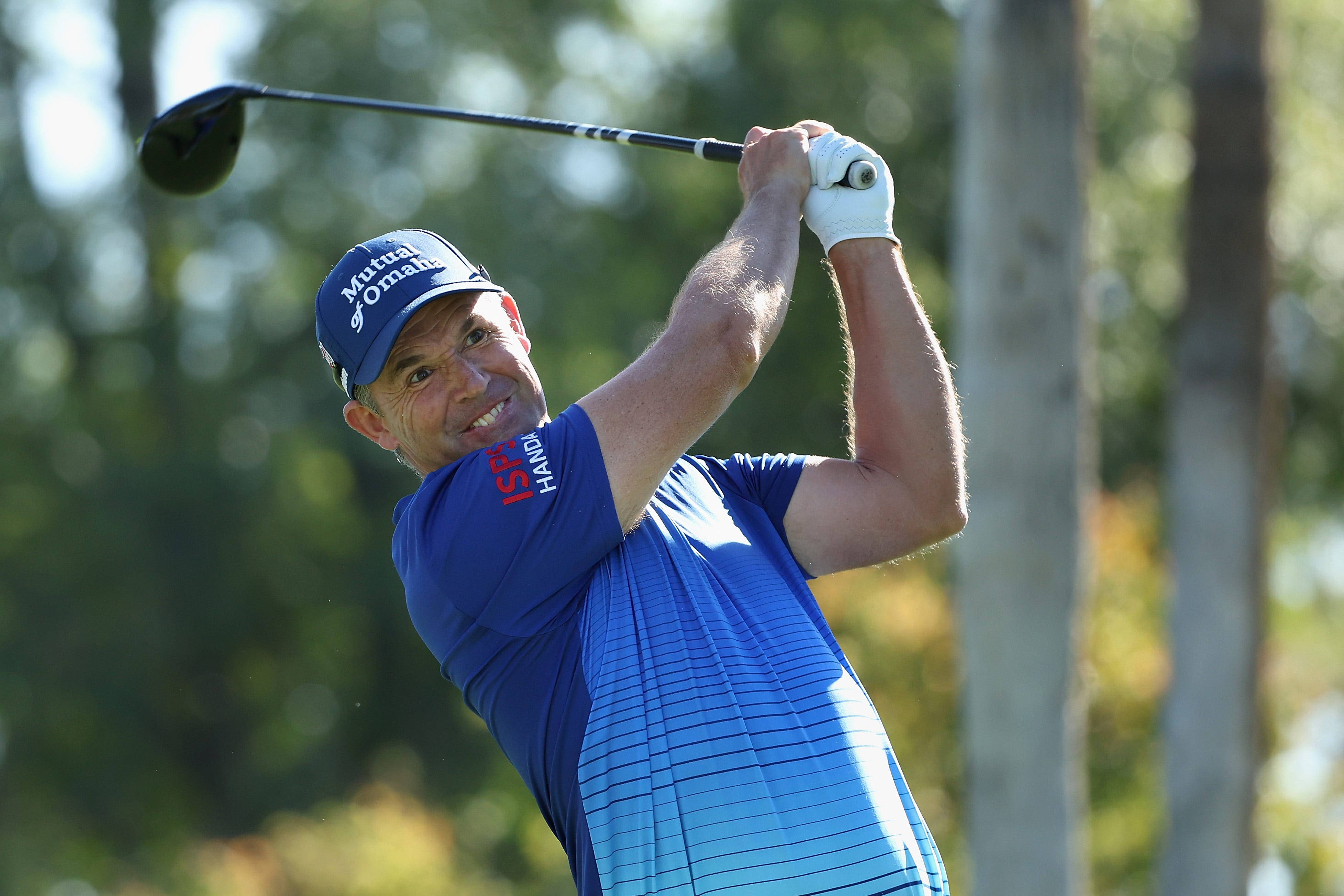 Padraig Harrington, blue shirt, cap, 4K Desktop Wallpaper