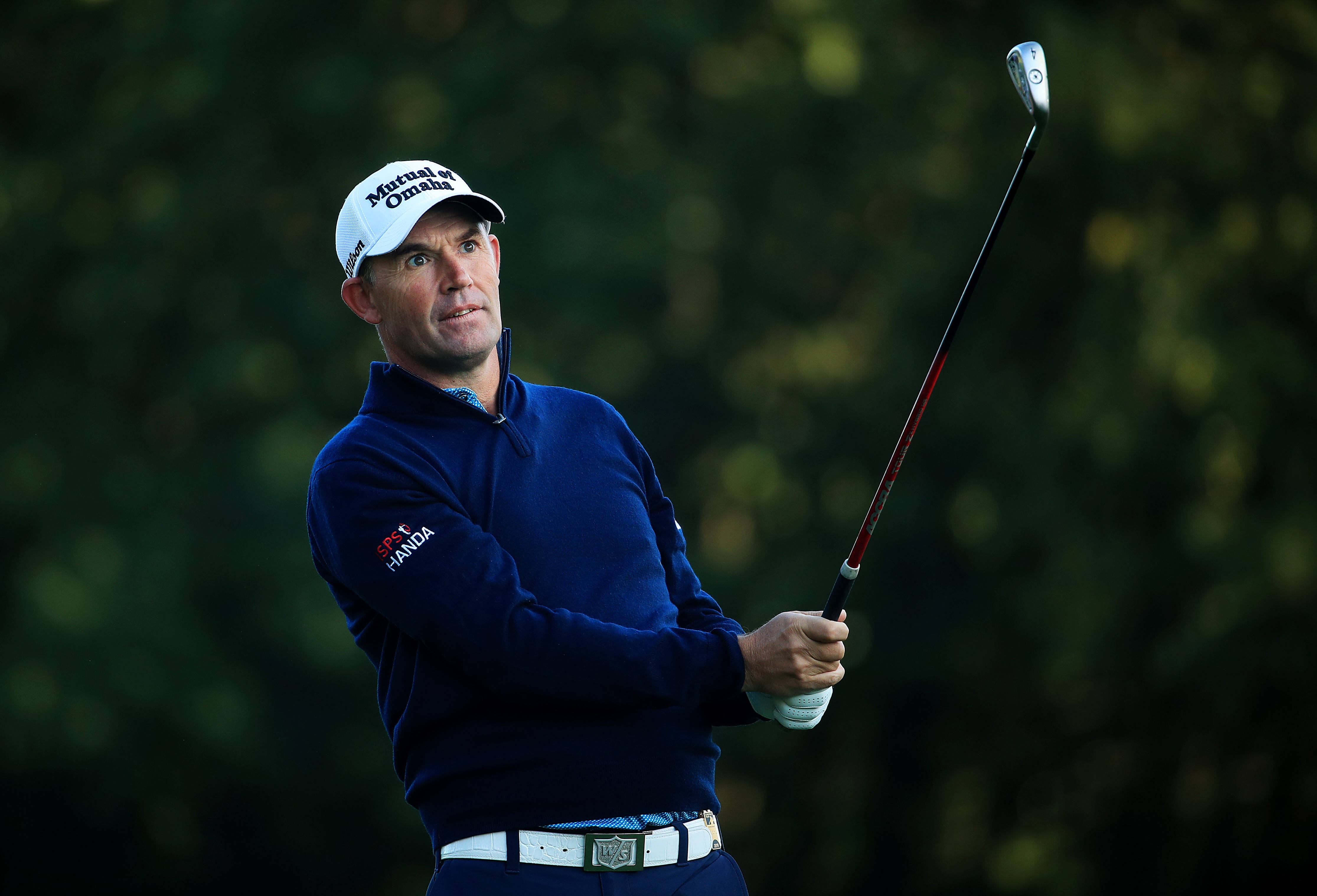 Padraig Harrington, blue sweater, white cap, 4K Desktop Wallpaper