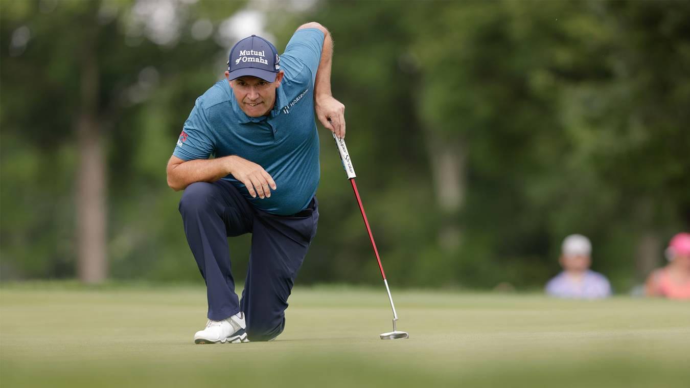 Padraig Harrington, blue shirt, cap, HD Desktop Wallpaper