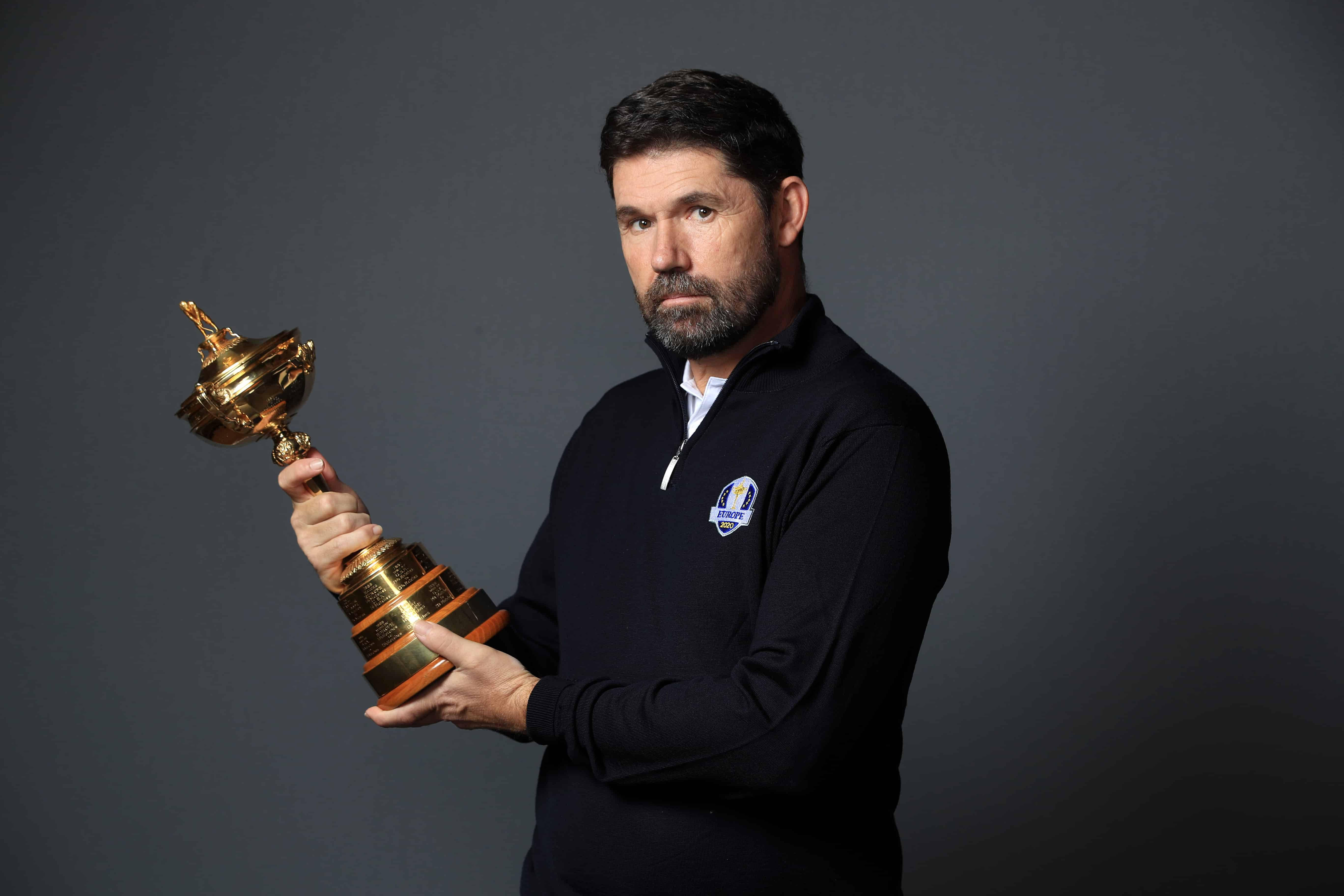 Padraig Harrington, dark gray, dark polo shirt, 5K Desktop Wallpaper
