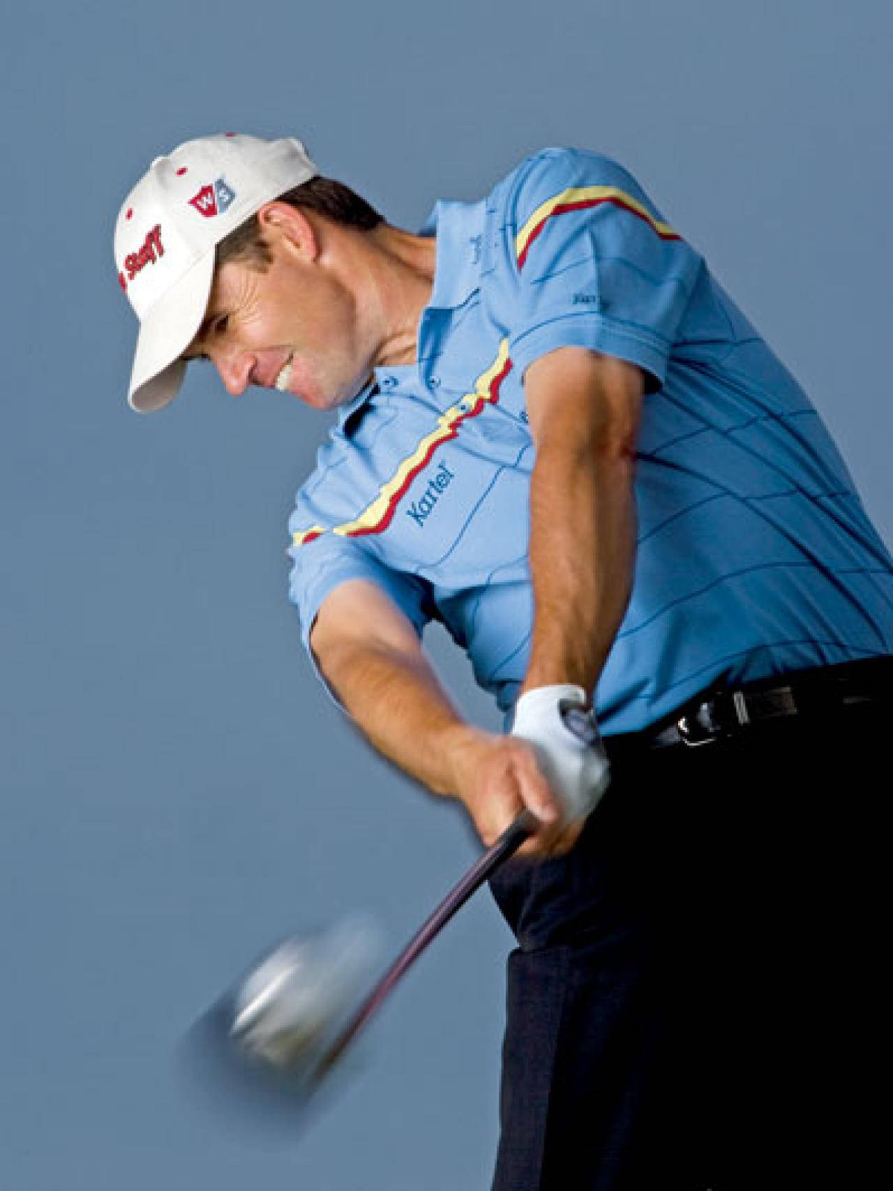 Padraig Harrington, blue shirt, white cap, HD Phone Wallpaper