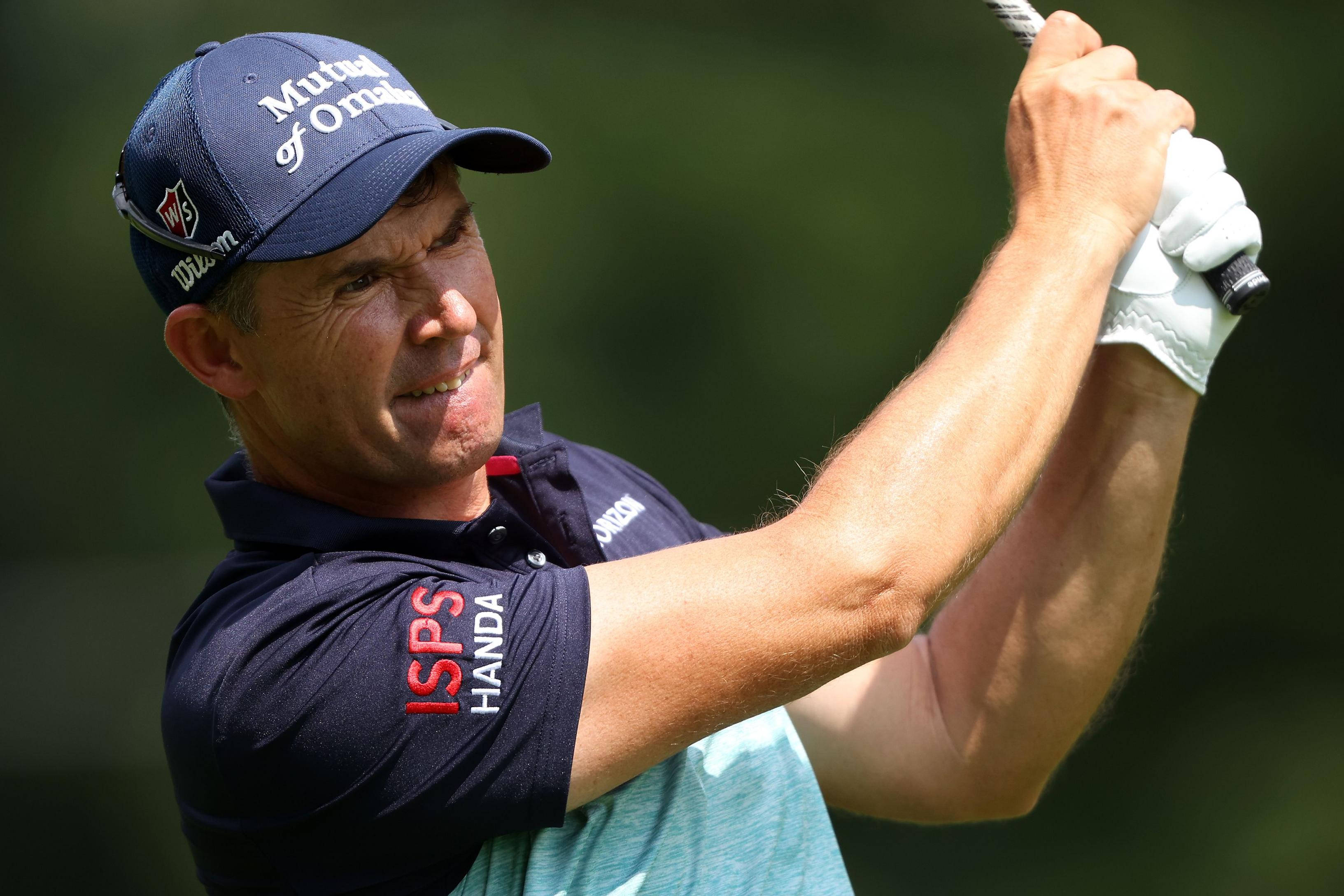 Padraig Harrington, blue cap, navy shirt, 2K Desktop Wallpaper