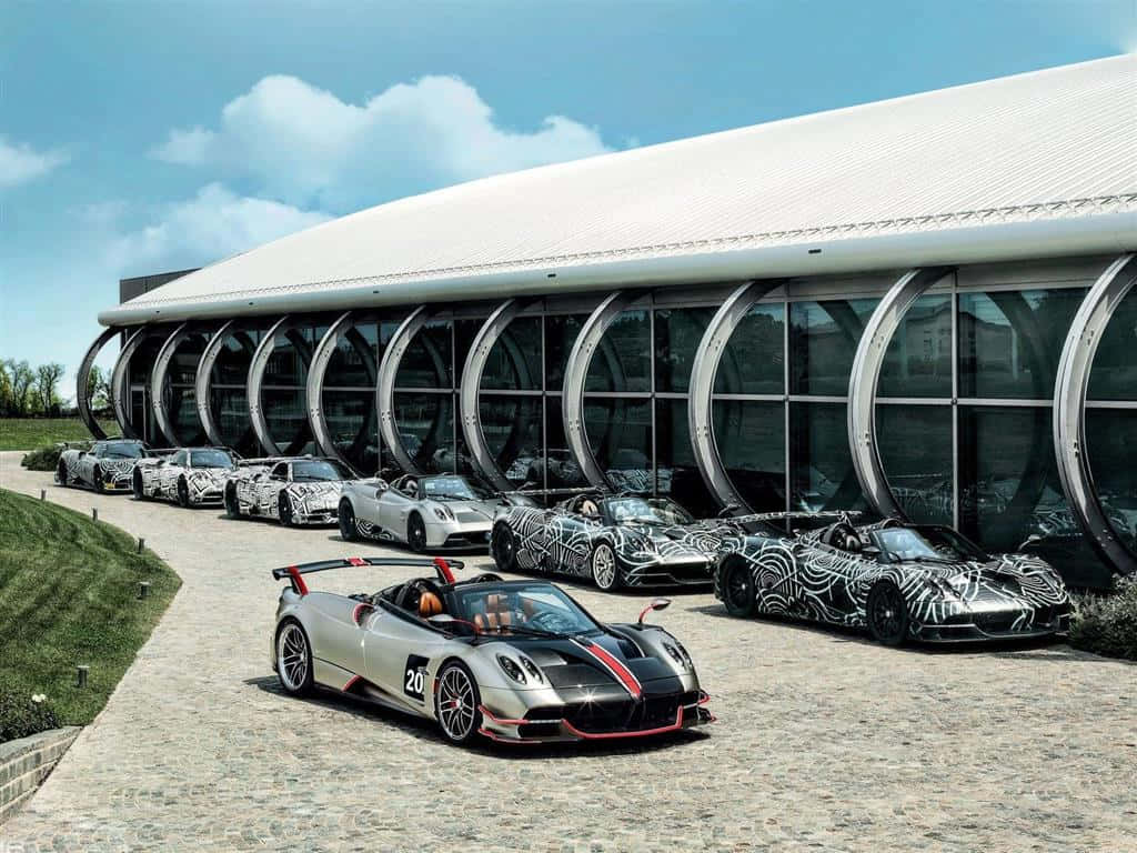 Pagani Huayra Roadster BC, camouflage, silver, SD Desktop Wallpaper