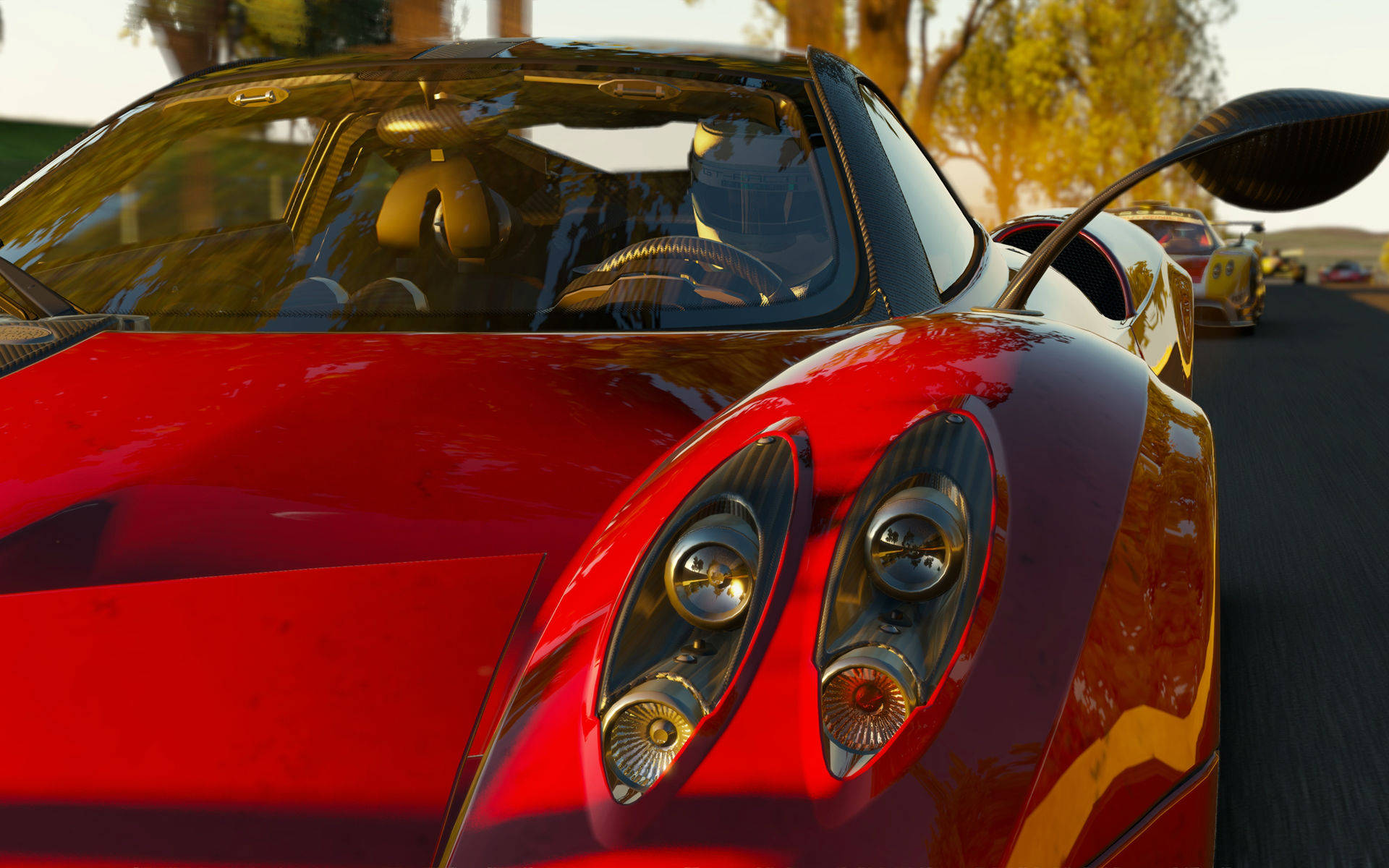 Pagani Huayra, Bright Red, Project Cars 4K, Full HD Desktop Wallpaper