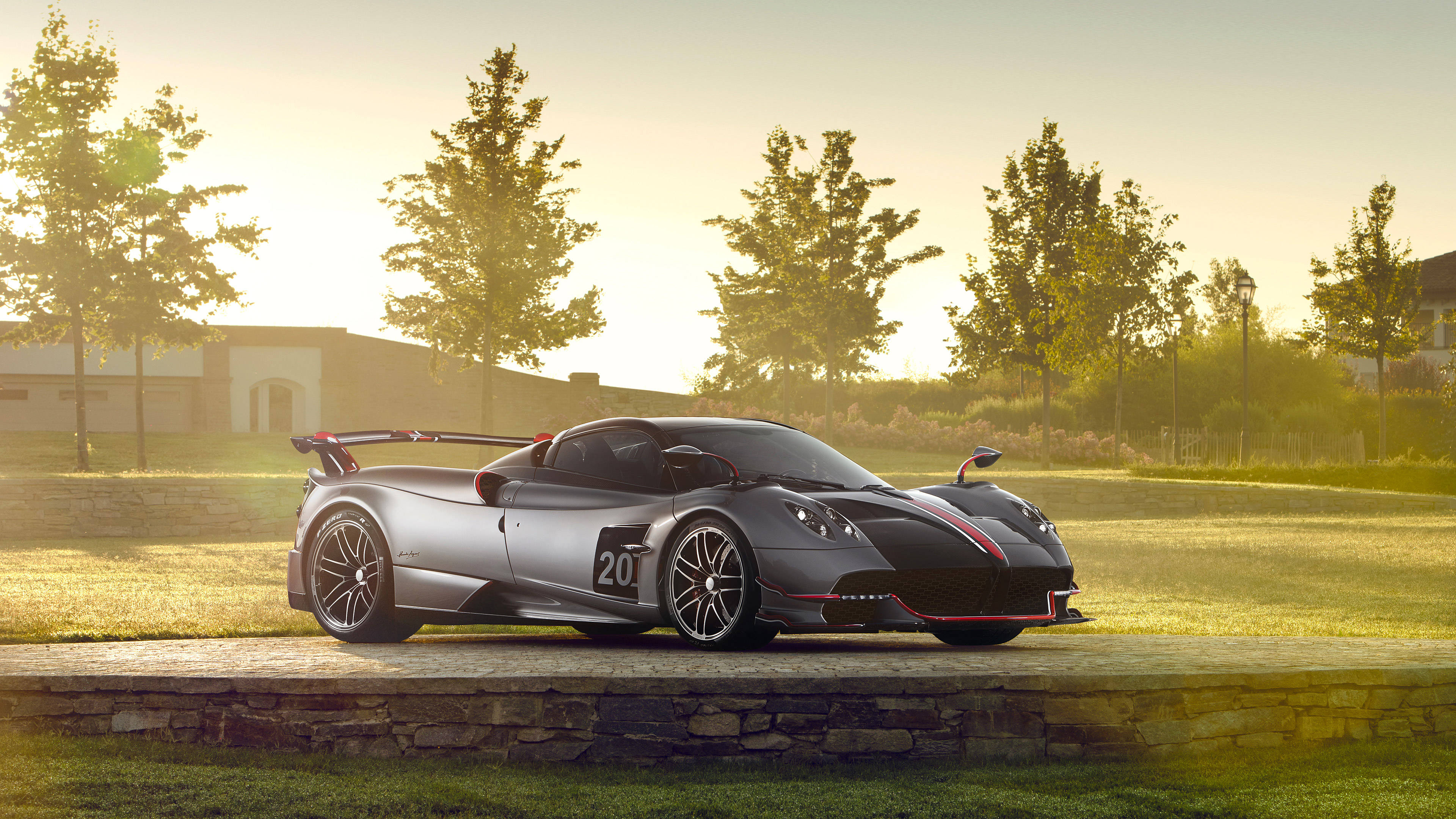 Pagani, convertible, silver, 4K Desktop Wallpaper