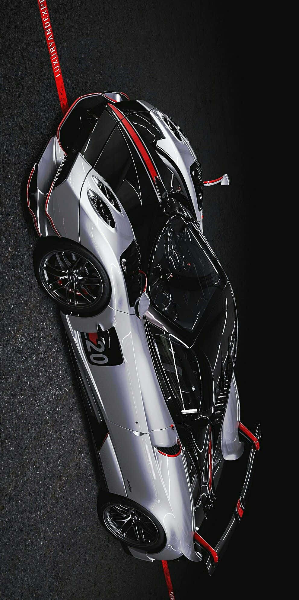 Pagani Zonda C12 Roadster, silver, black, Full HD Phone Wallpaper
