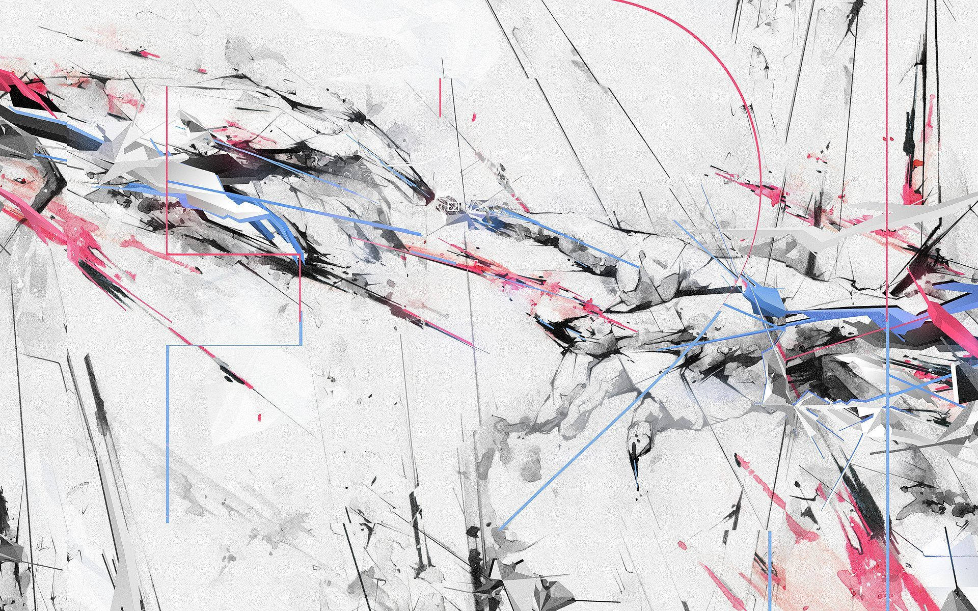 Pain Black And White, black, pink, Full HD Desktop Wallpaper