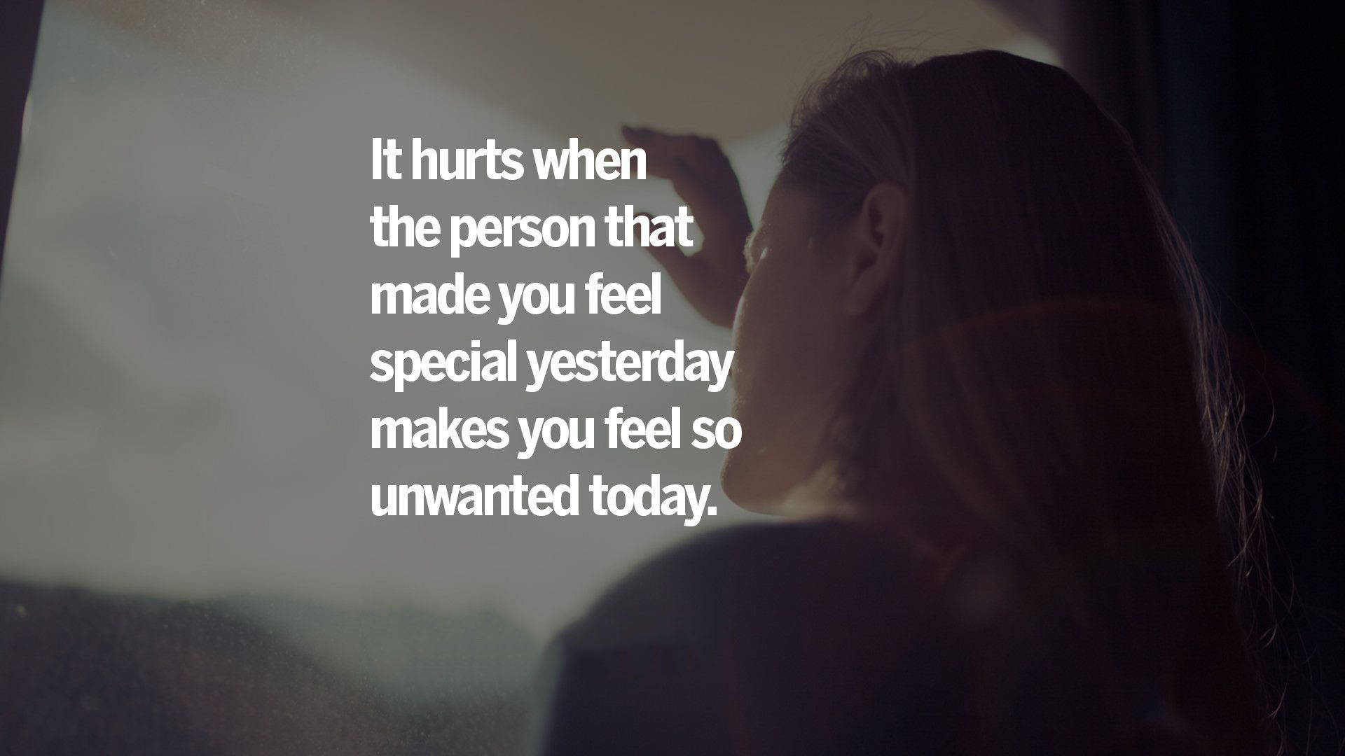 Broken Pain Quote, silhouette, window, Full HD Desktop Wallpaper