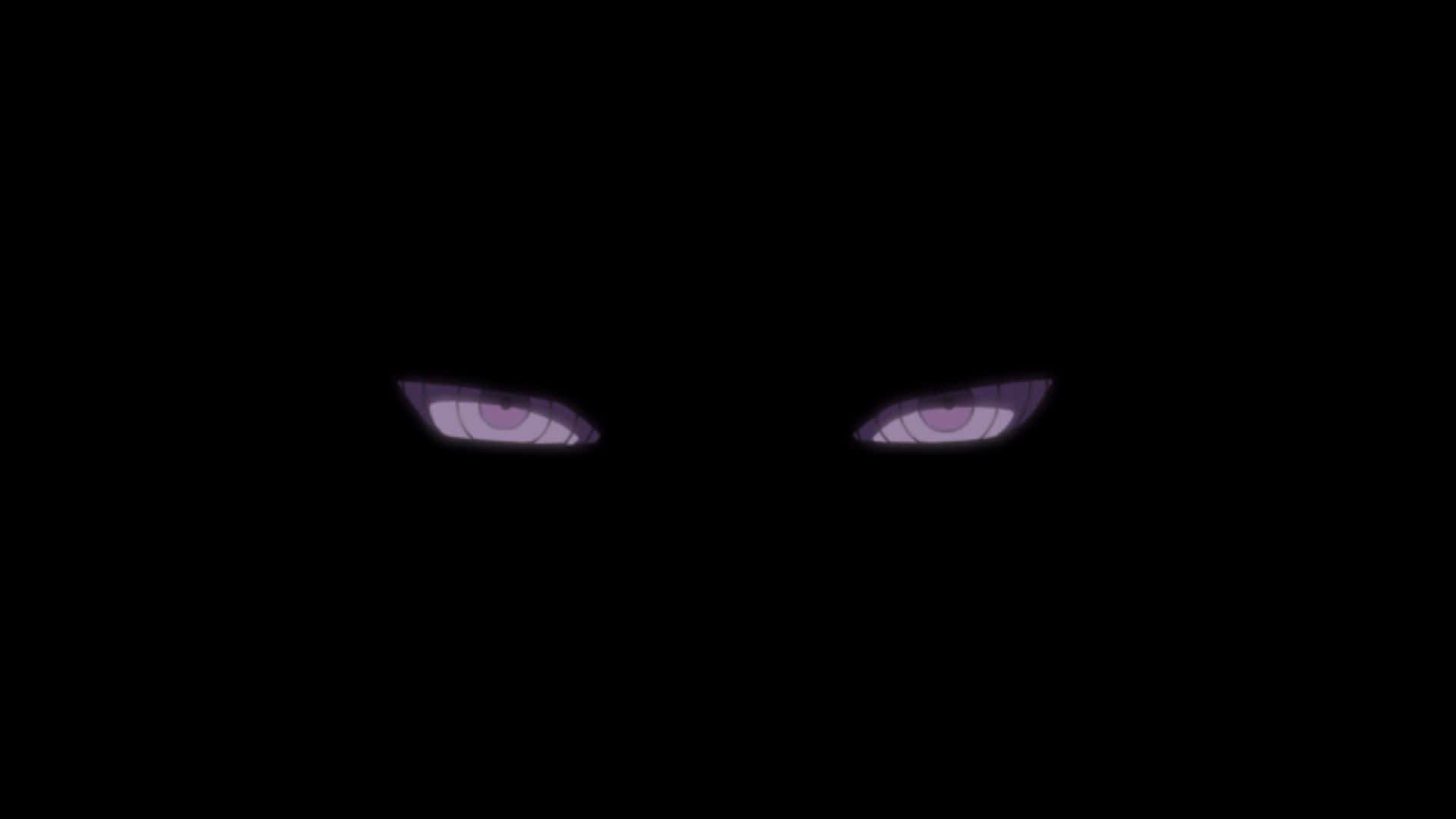 Pain Rinnegan, glowing purple eyes, concentric rings, Full HD Desktop Wallpaper