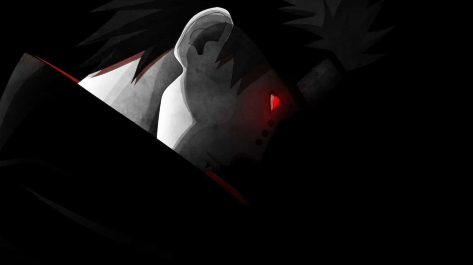 Pain Rinnegan, red Sharingan eyes, spiky black hair, HD Desktop Wallpaper