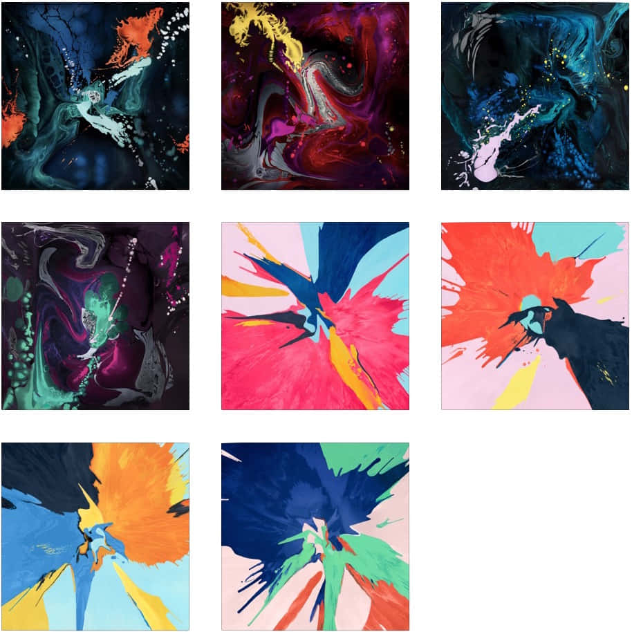 Paint Splash Abstract, vibrant abstract paintings, swirling colors, SD Desktop Wallpaper