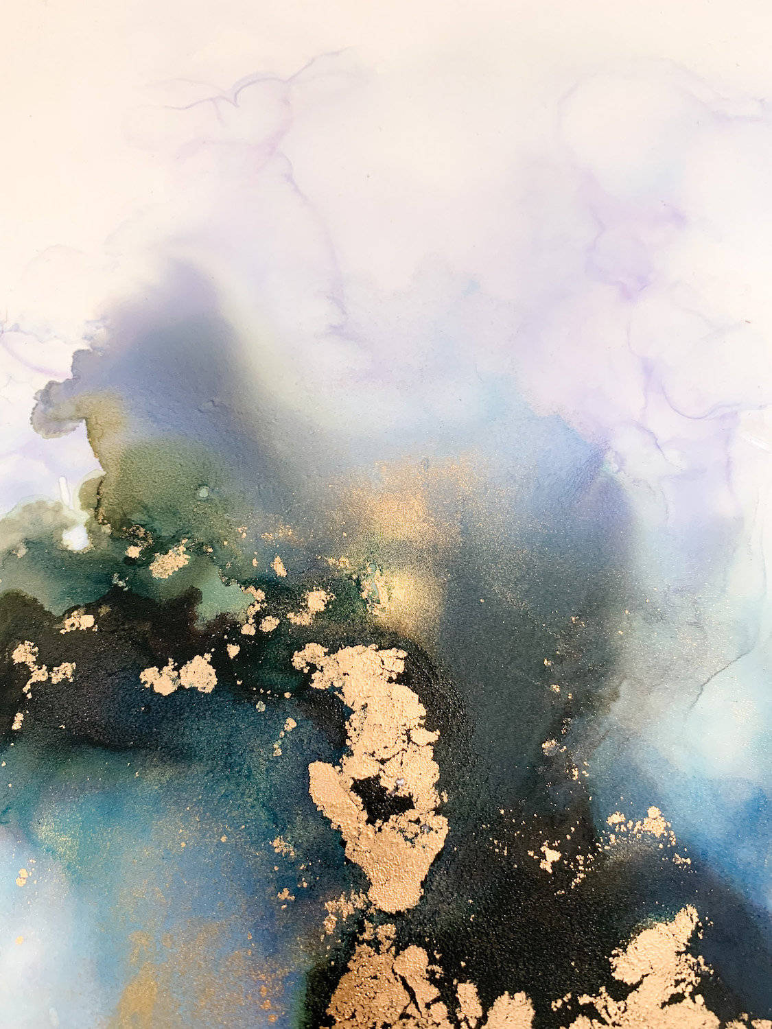Paint Splatter Aesthetic, swirling blues, purples, HD Phone Wallpaper