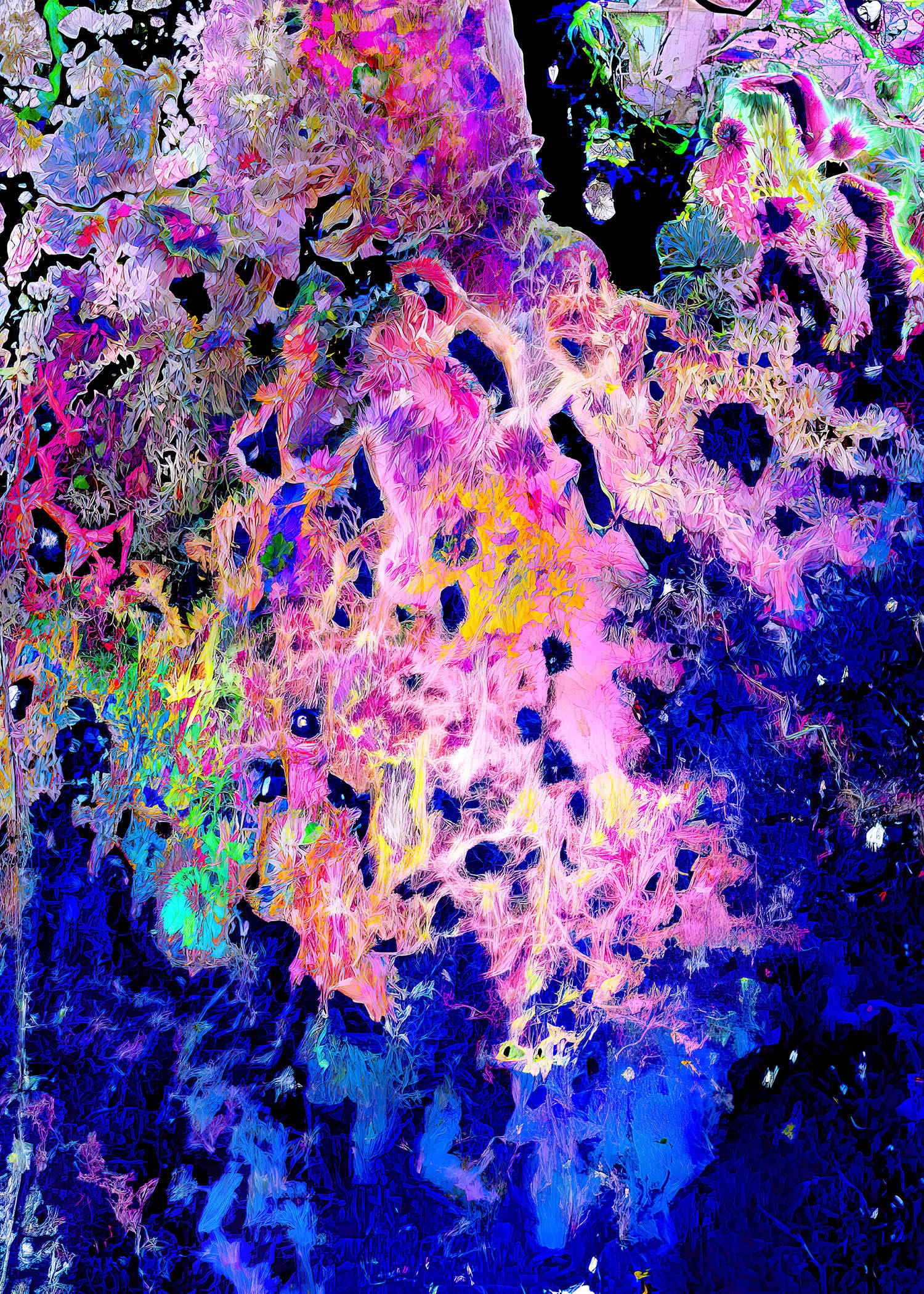 Paint Splatter Aesthetic, electric pinks, purples, Full HD Phone Wallpaper
