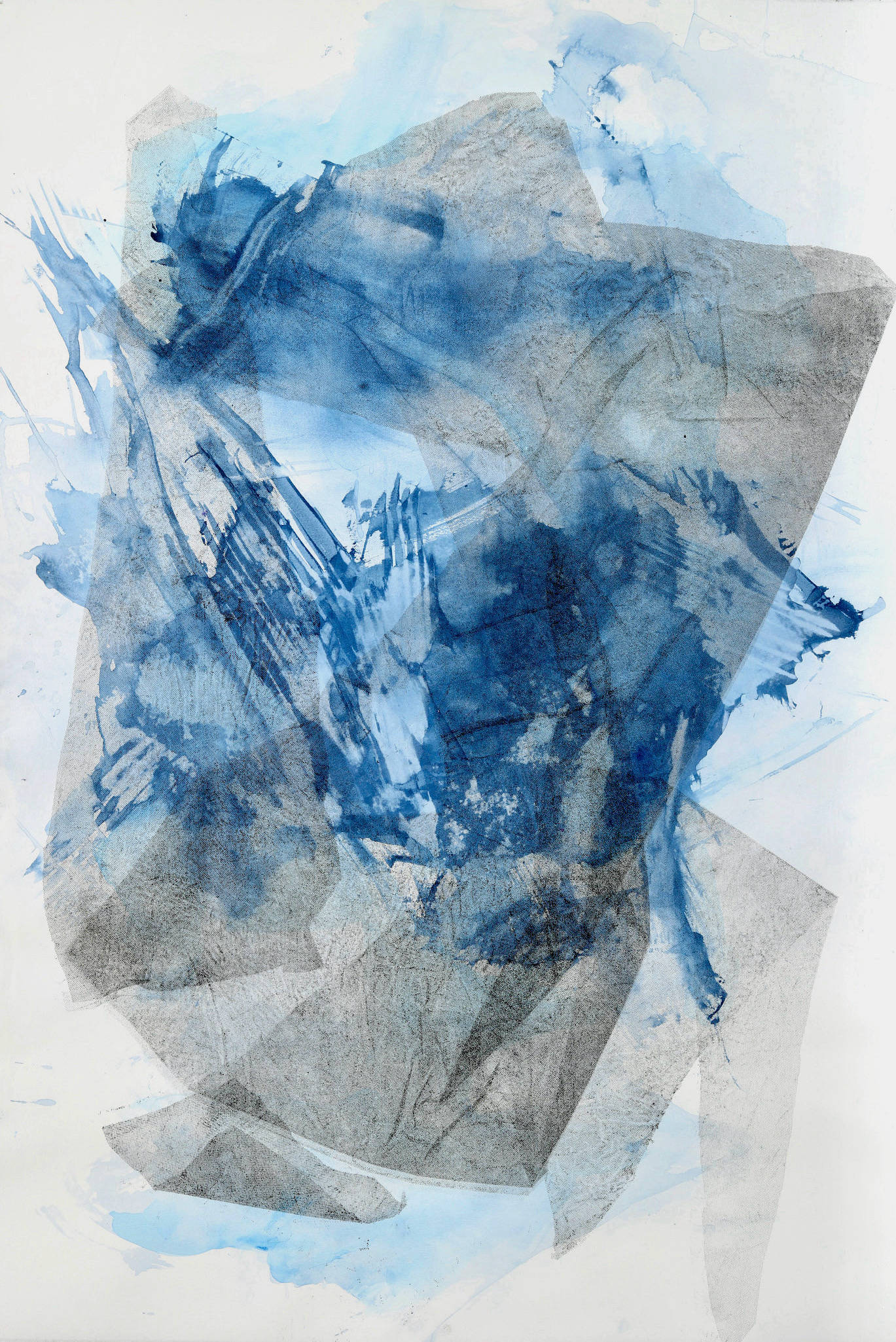 Paint Splatter Aesthetic, gray, blue, Full HD Phone Wallpaper