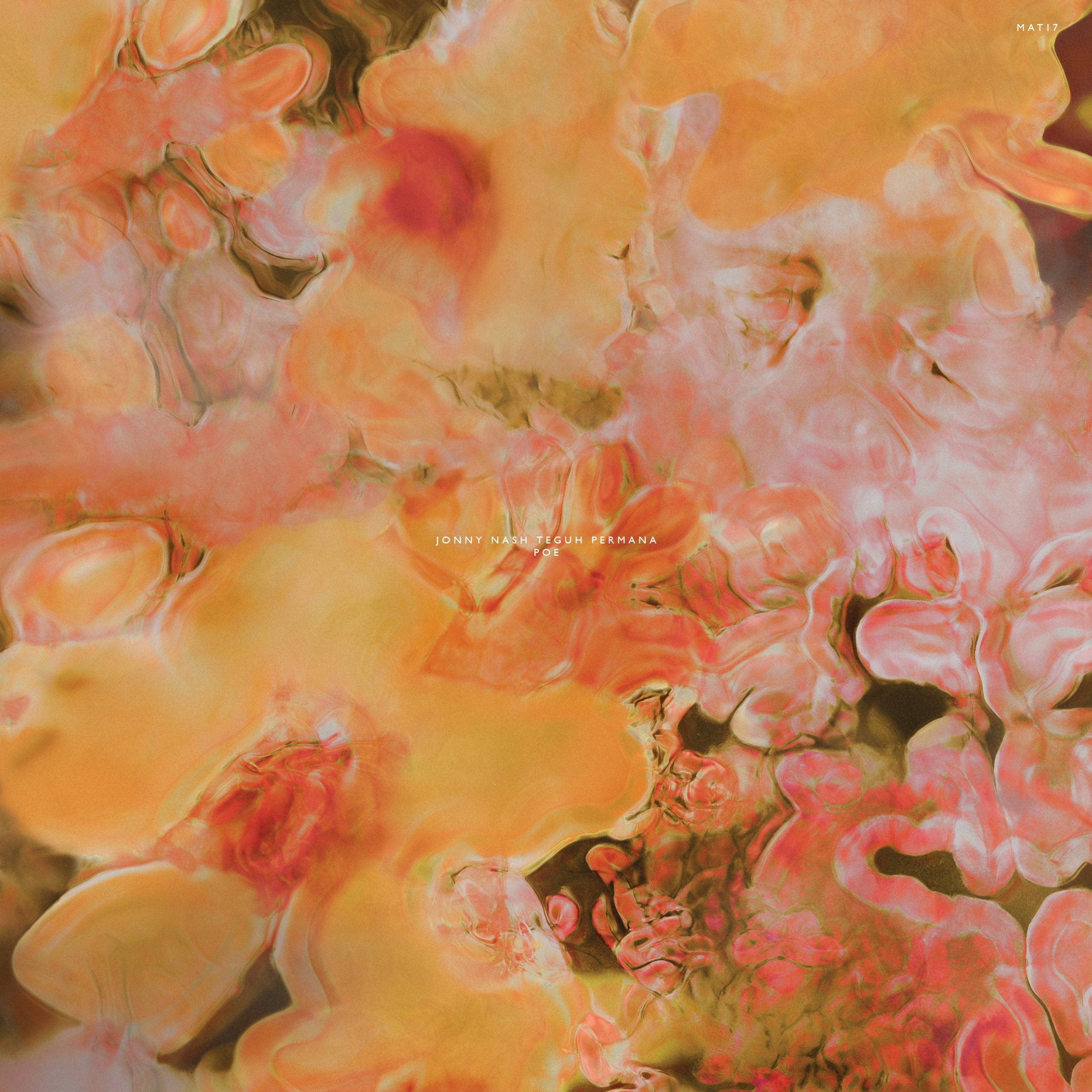 Paint Splatter Aesthetic, coral peach, golden orange, 2K Desktop Wallpaper