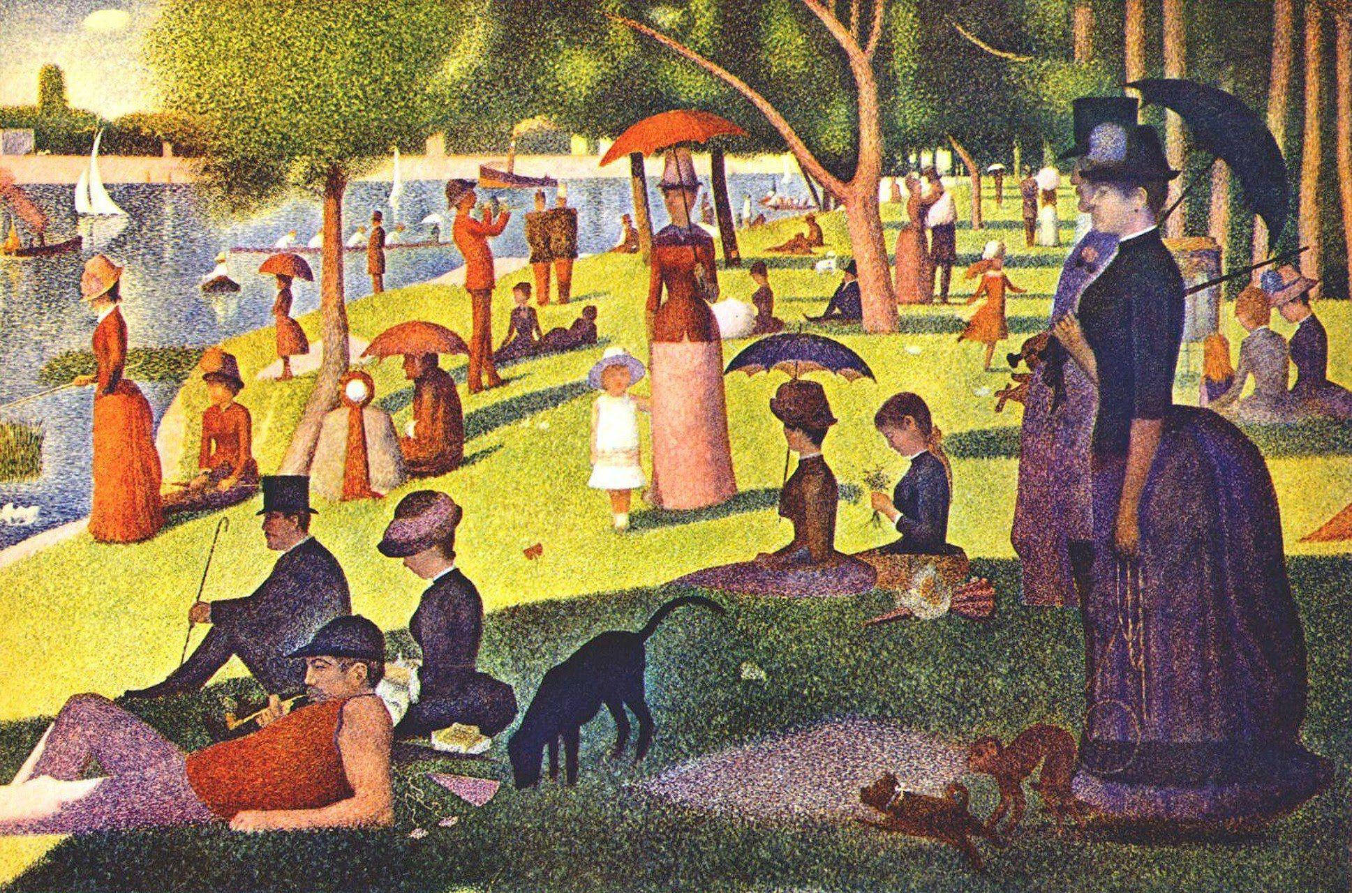 families, park, river, Full HD Desktop Wallpaper
