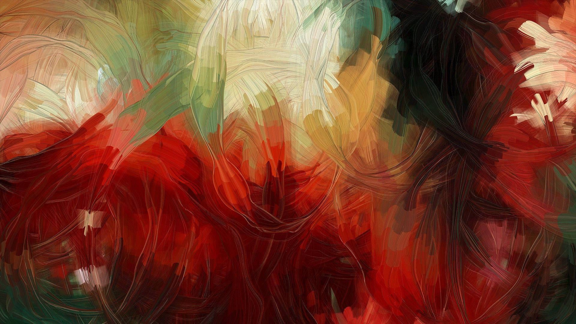green, black, red, Full HD Desktop Wallpaper