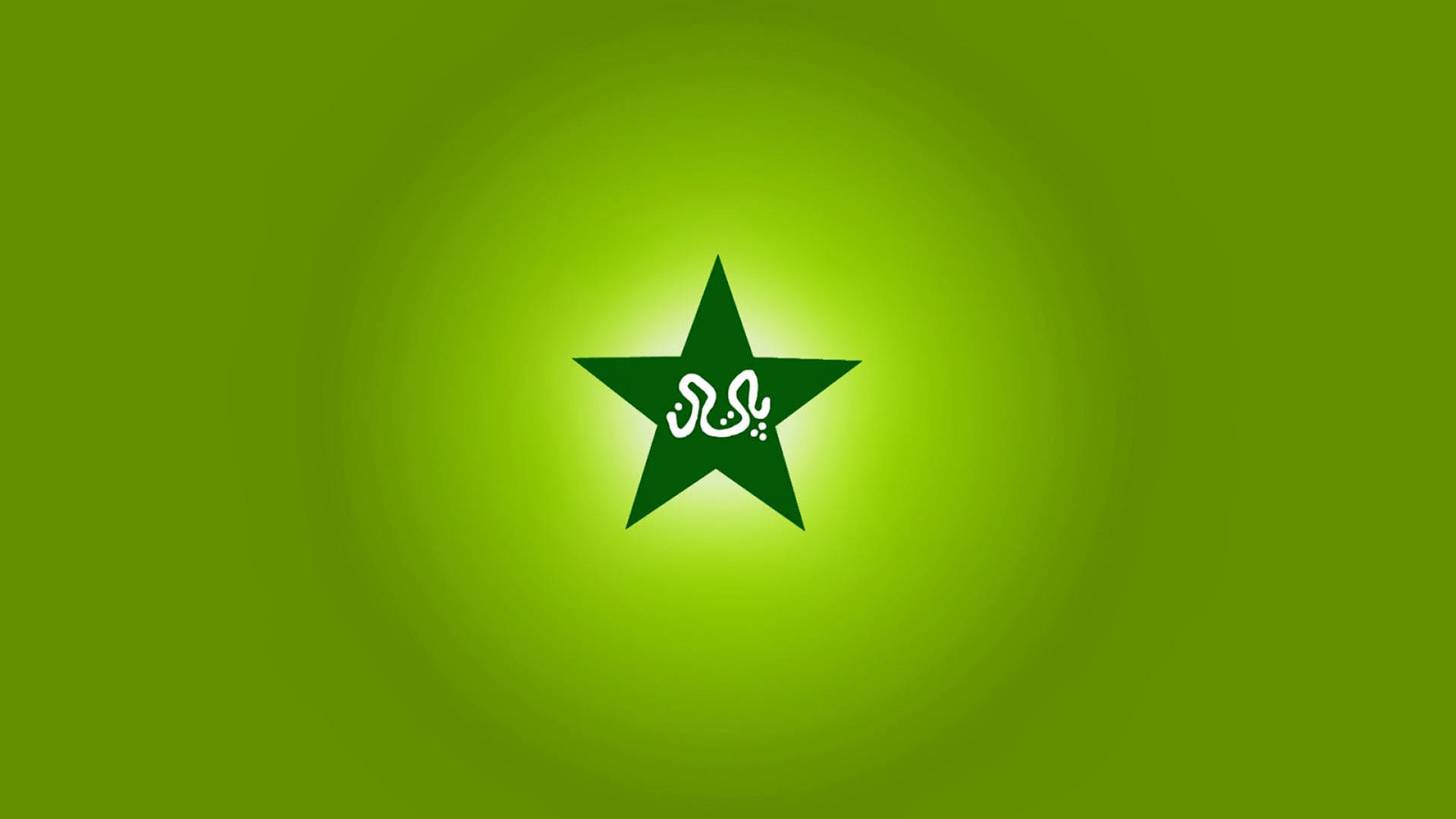 neon green, dark green star, white Urdu script, Full HD Desktop Wallpaper