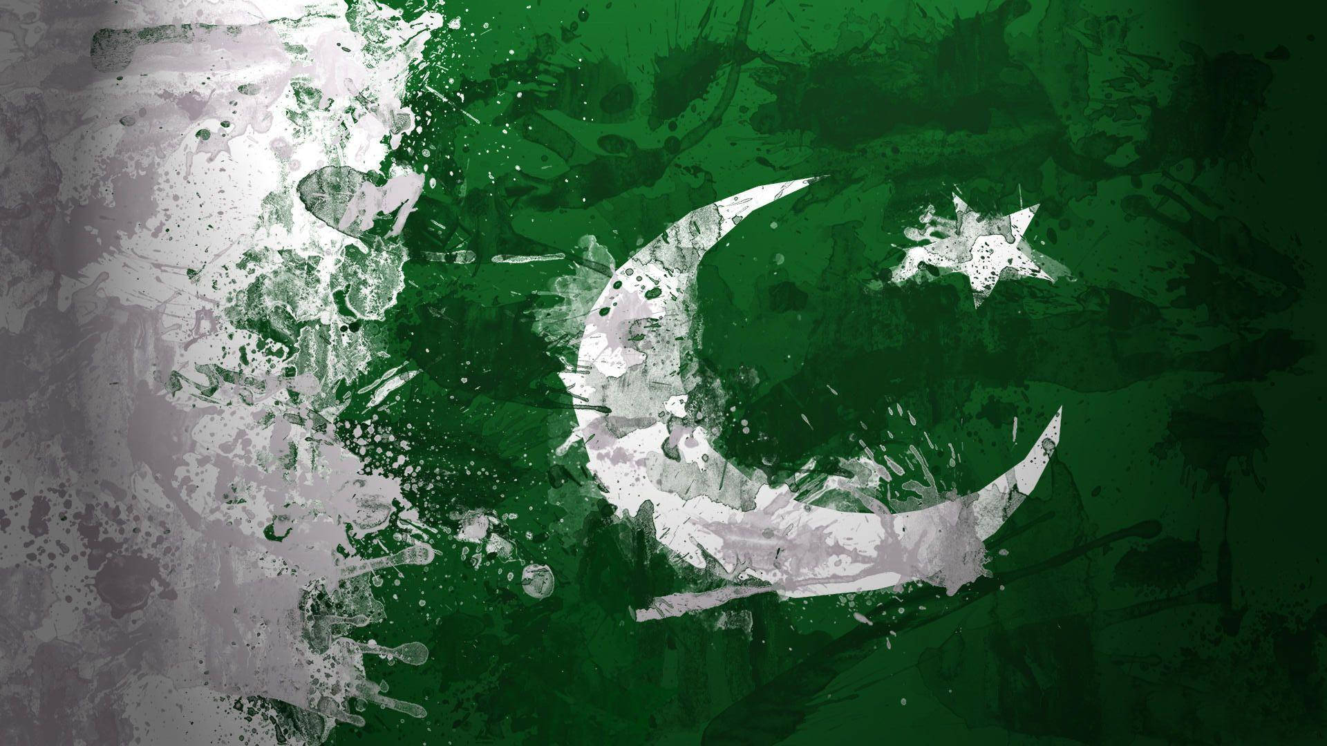 Pakistan flag, green, white, Full HD Desktop Wallpaper
