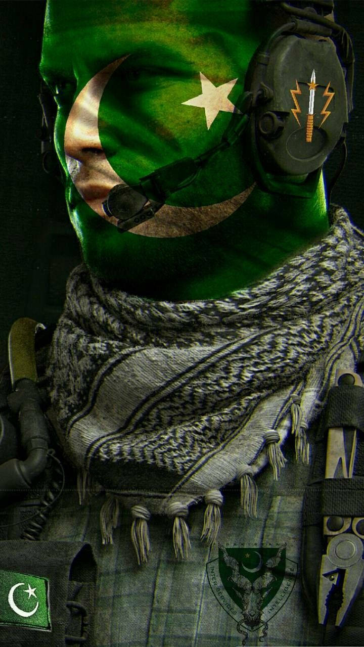 Pakistani soldier, Pakistan flag, tactical gear, HD Phone Wallpaper