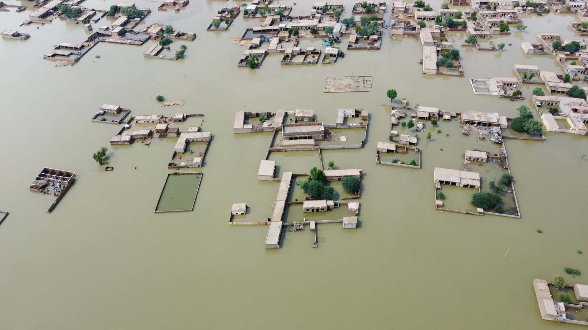 Pakistan, flood, drone shot, Full HD Desktop Wallpaper